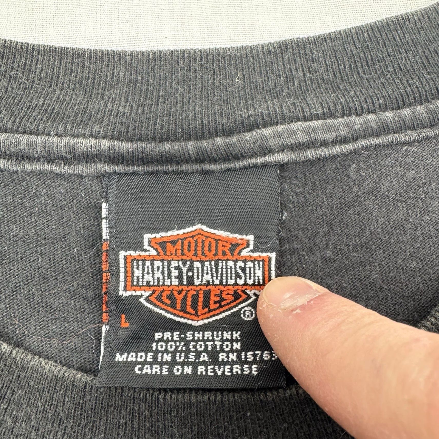 Harley Davidson VINTAGE Harley-Davidson T Shirt Adult L Eagle Motorcycle Biker York PA 90s Mens Size US L / EU 52-54 / 3 - 5 Thumbnail