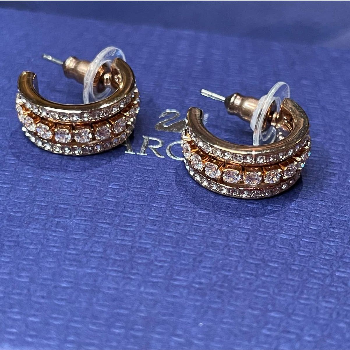 Swarovski Swarovski Further Pierced Earrings White Rose Gold Plated Size ONE SIZE - 5 Thumbnail