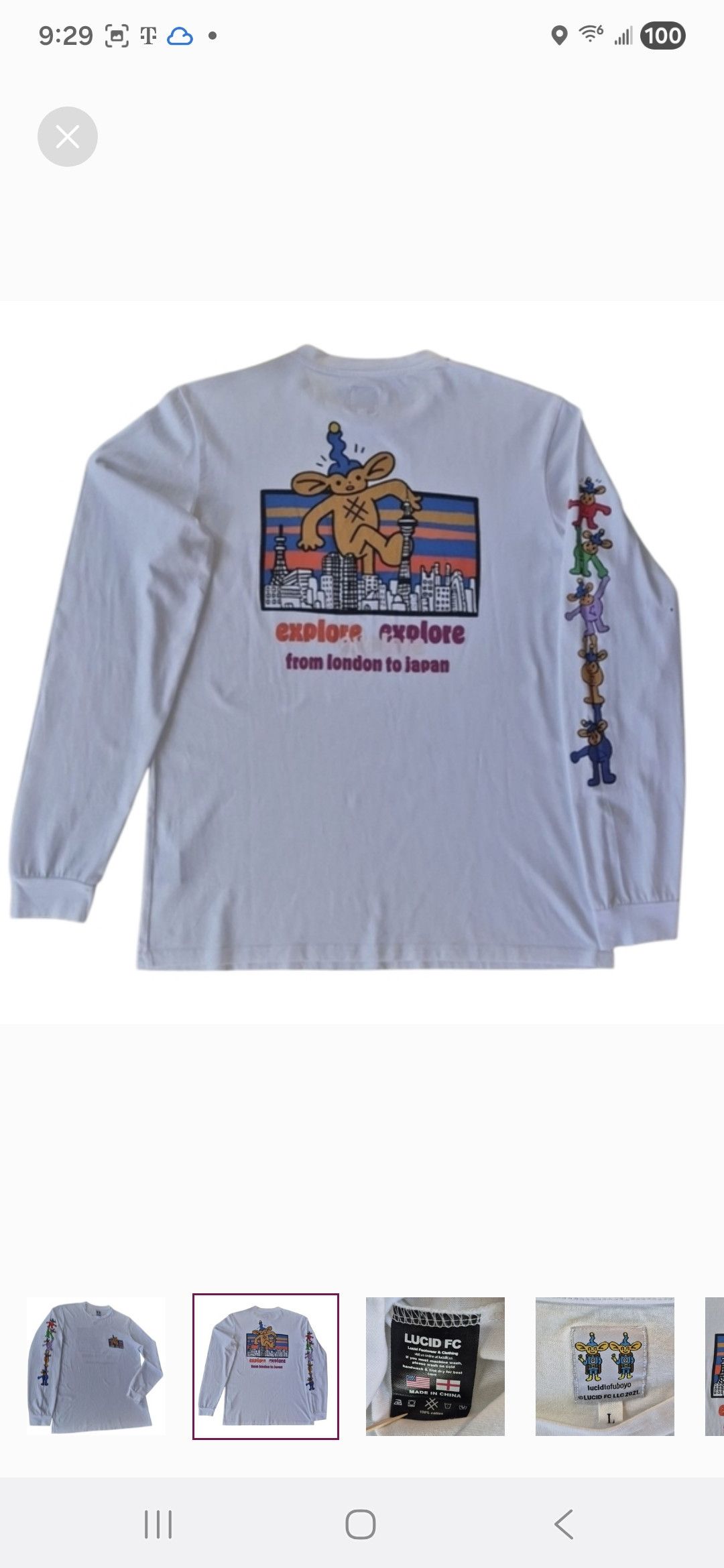 Lucid FC LUCID FC × TOFUBOYO Explore Long-Sleeve T-Shirt Size US L / EU 52-54 / 3 - 2 Thumbnail