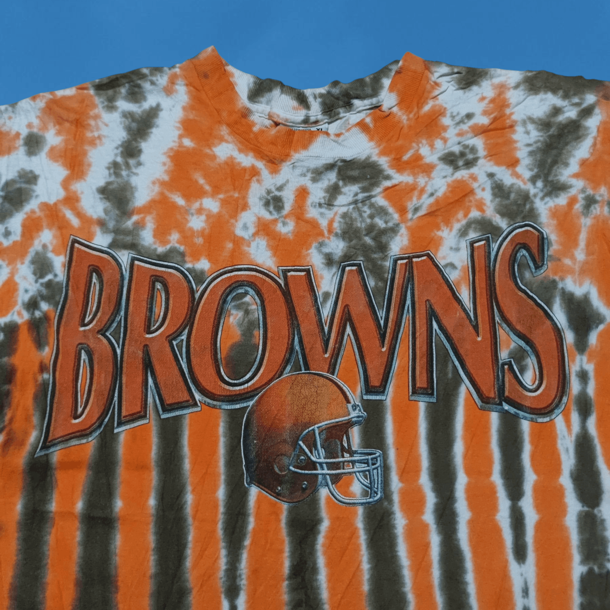 Liquid Blue × NFL Vintage 90s Liquid Blue NFL Cleveland Browns Tie Dye T Shirt Size US XL / EU 56 / 4 - 2 Thumbnail