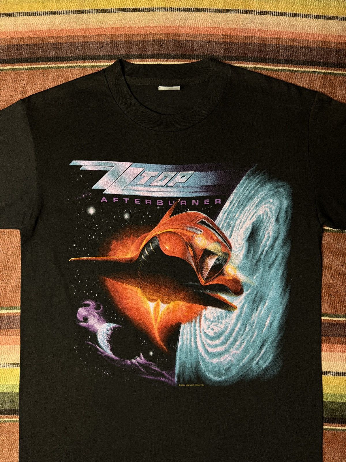 Band Tees × Vintage Vintage 1986 ZZ Top Afterburner Band Tee Shirt Size US M / EU 48-50 / 2 - 2 Thumbnail