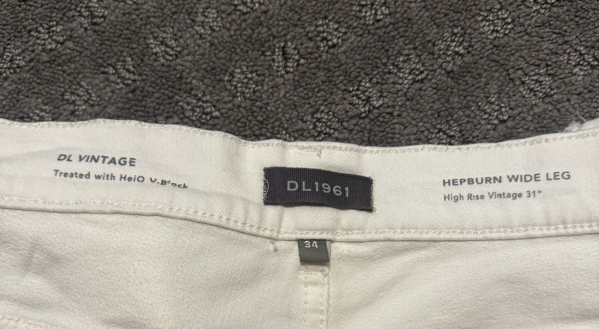 DL1961 Dl1961 Hepburn Wideleg High Rise Denim Size 34" / US 12 / IT 48 - 4 Thumbnail