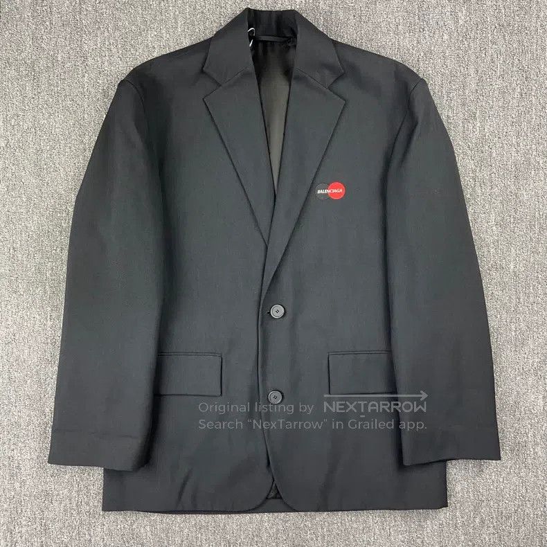 Balenciaga Balenciaga Black Mastercard Jacket Size XXS / US 00 / IT 34 - 1 Thumbnail
