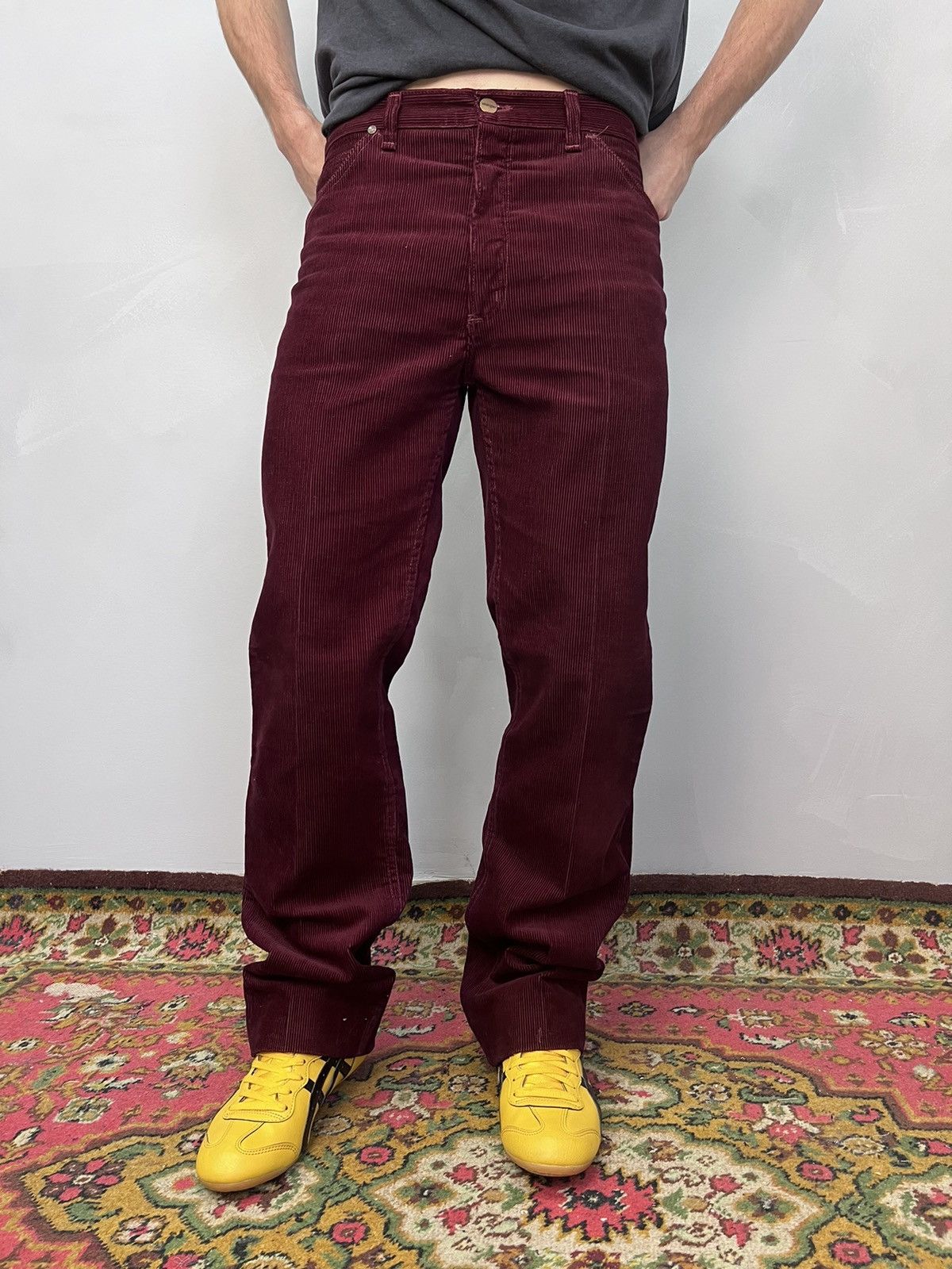 Vintage Corduroy Wrangler Wrancher Flare Trousers
