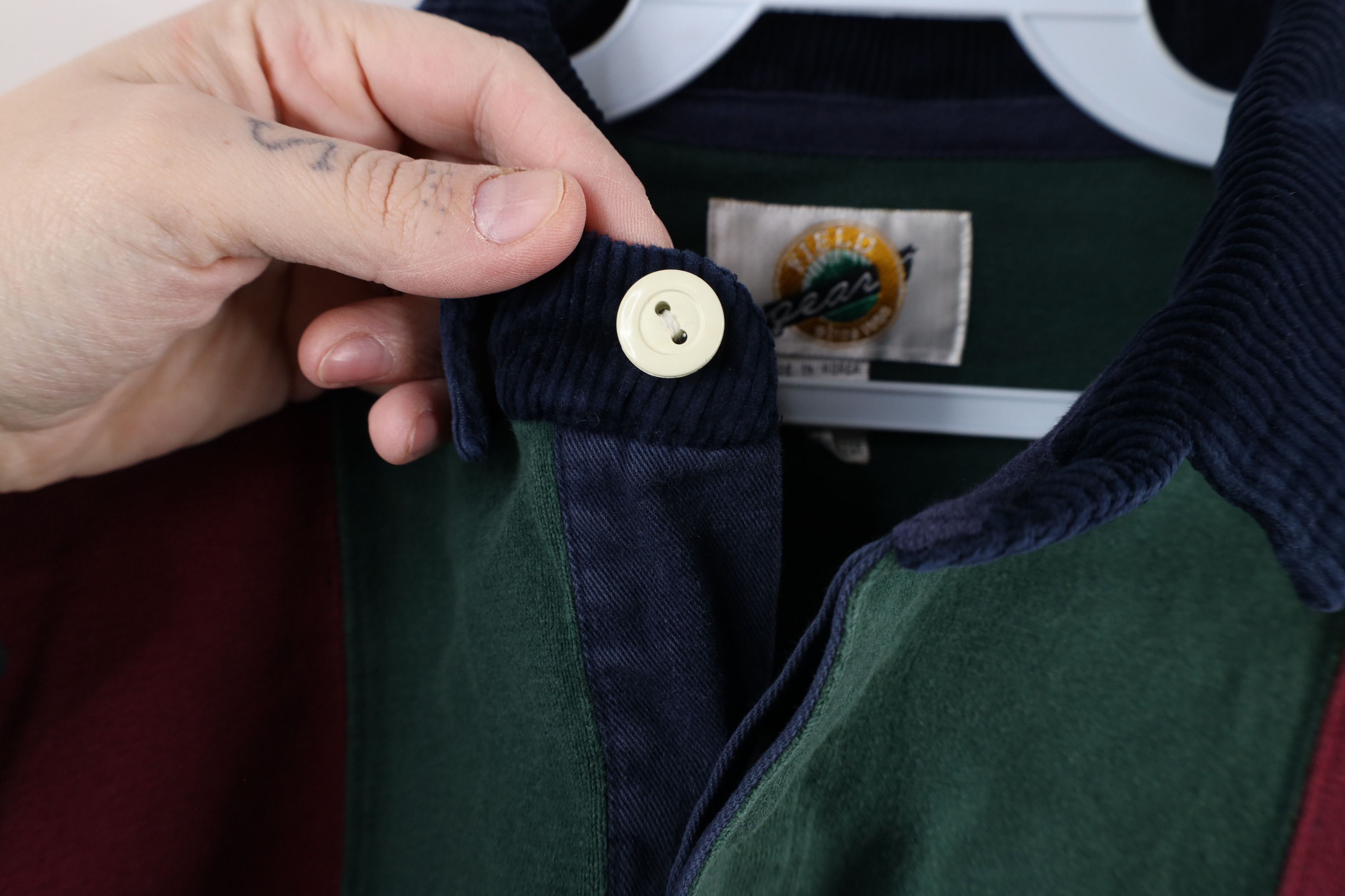 Vintage Vintage 90s Streetwear Checkered Long Sleeve Rugby Polo Size US L / EU 52-54 / 3 - 7 Thumbnail
