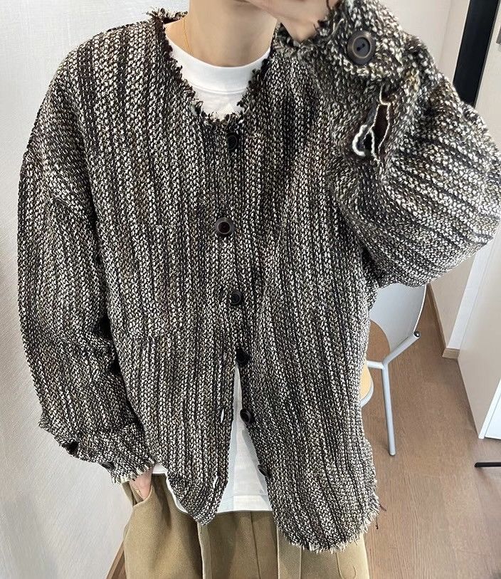 Japanese Brand × Vintage Retro fashion y2k oversized distressed frayed raw jacket Size US M / EU 48-50 / 2 - 2 Thumbnail