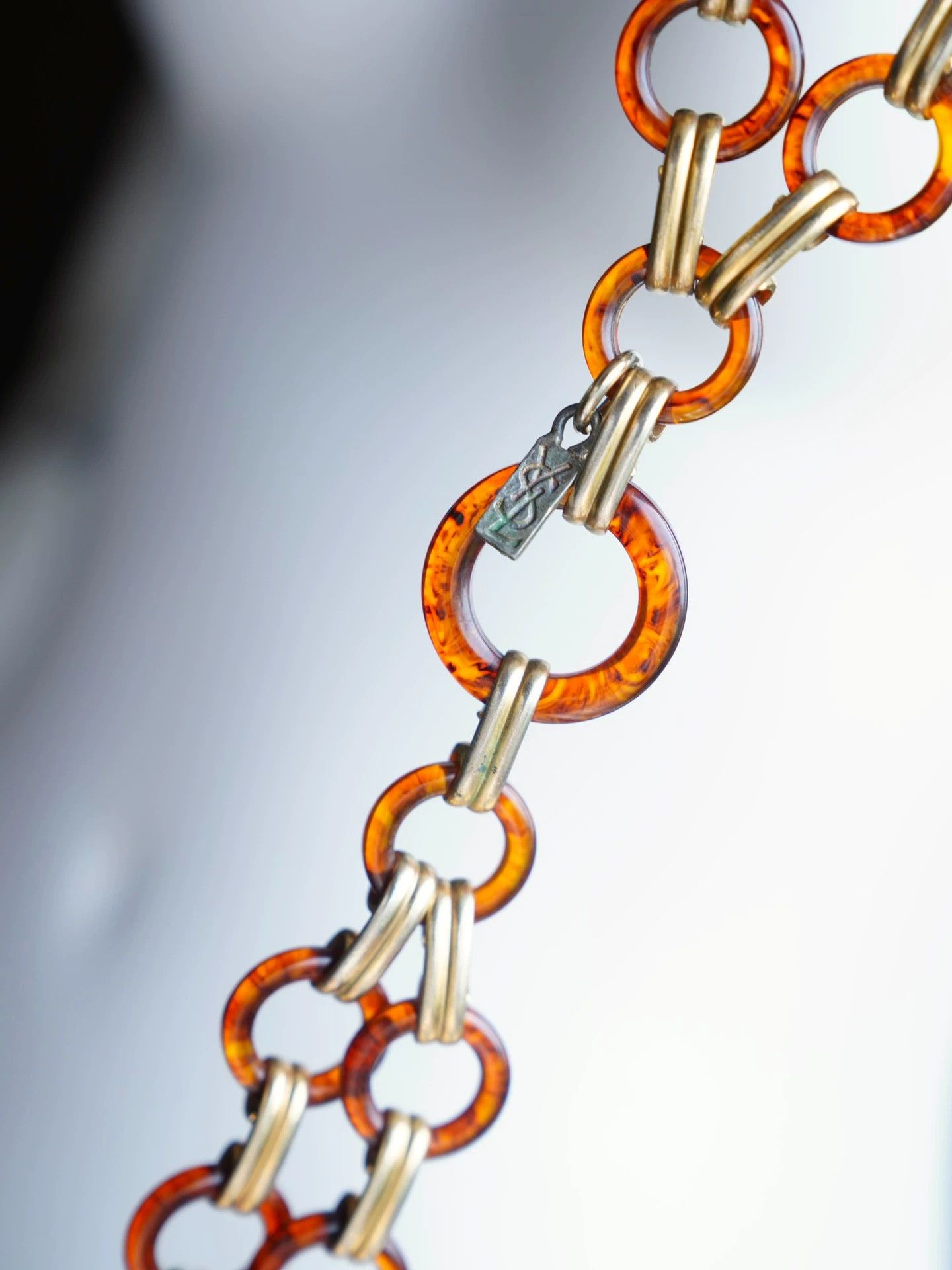 Yves Saint Laurent YSL Vintage Amber Ring Waist Chain Size ONE SIZE - 5 Thumbnail