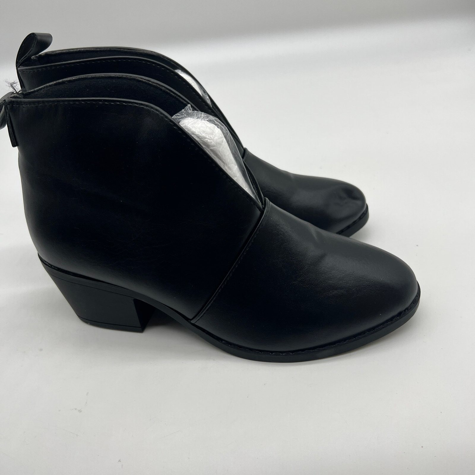 Other Women Chunky Heel Ankle BootsV Cut Fashion Slip on Size US 8 / IT 38 - 6 Thumbnail