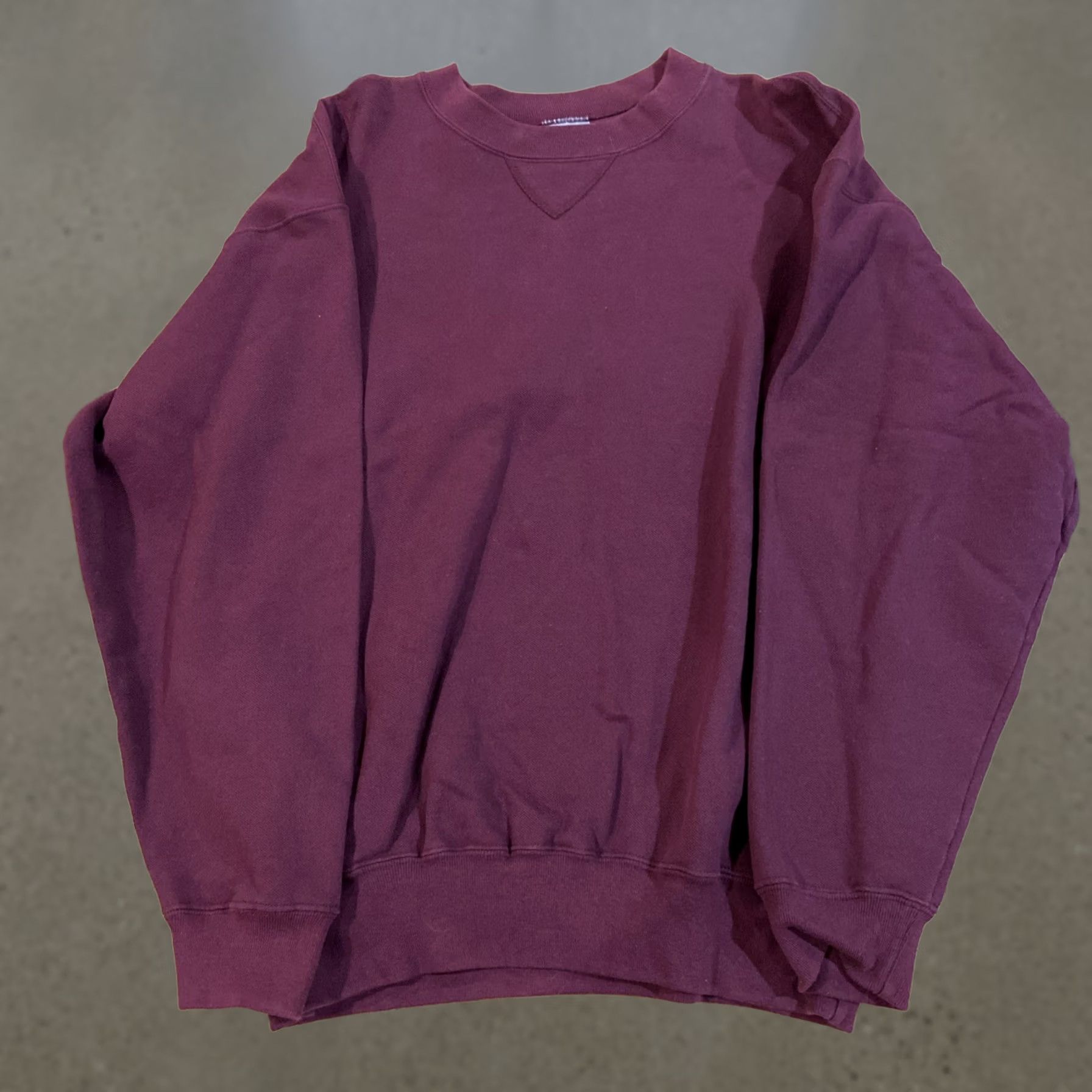 Vintage VINTAGE Oneita Power Sweats Sweatshirt Men XL Burgundy Red 90s USA Made Crew Neck Pullover Size US XL / EU 56 / 4 - 1 Thumbnail