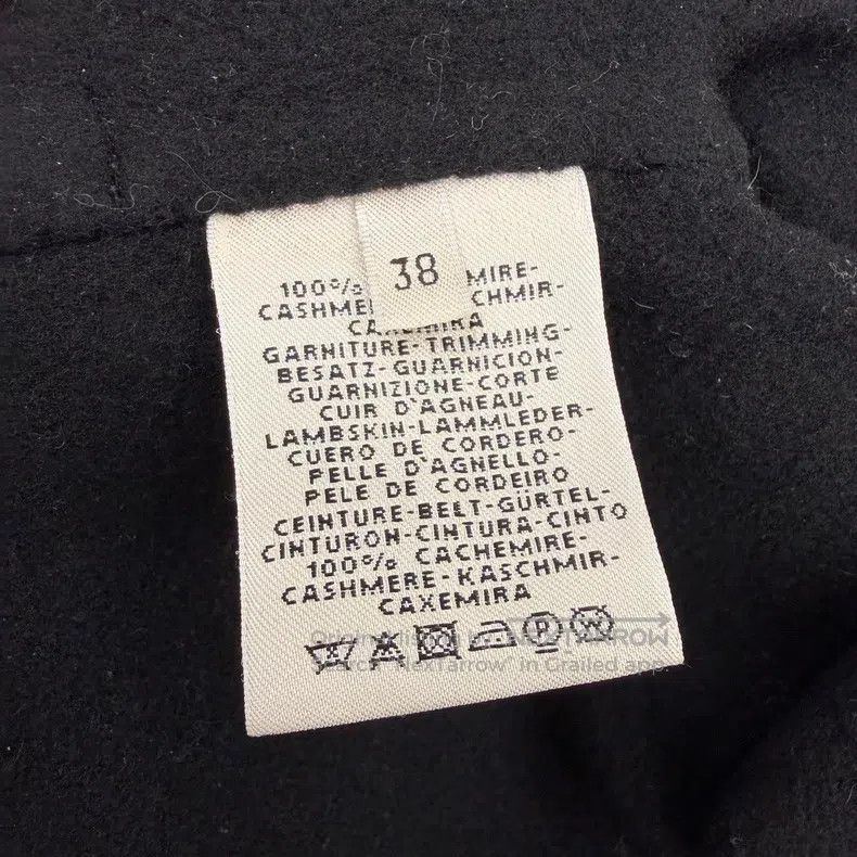 Hermes Hermes Black Lapel Cashmere Short to Mid-Length Tailored C Size XS / US 0-2 / IT 36-38 - 6 Thumbnail