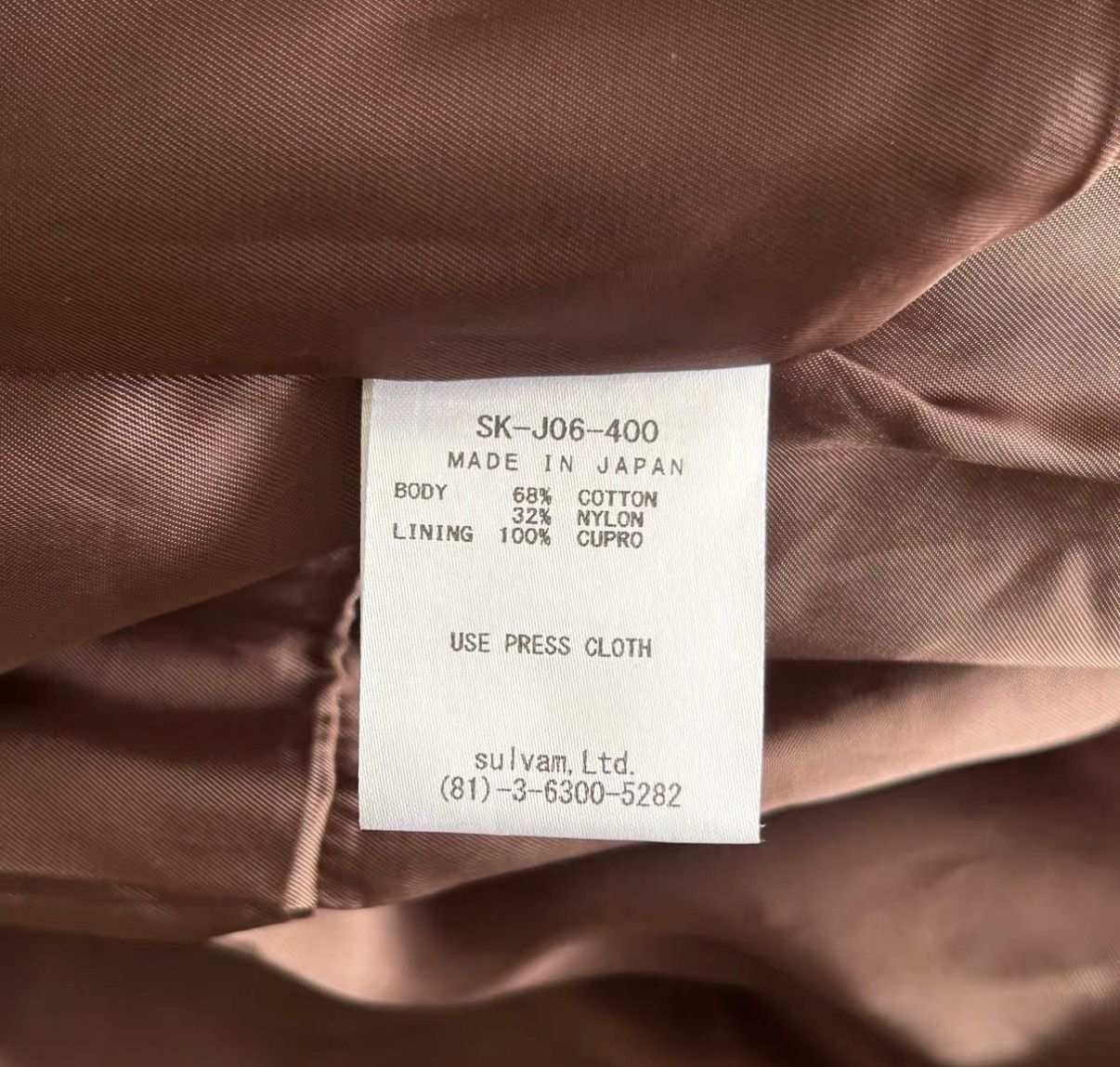 Sulvam 19AW Cut-Off Raw Edge Blazer K4