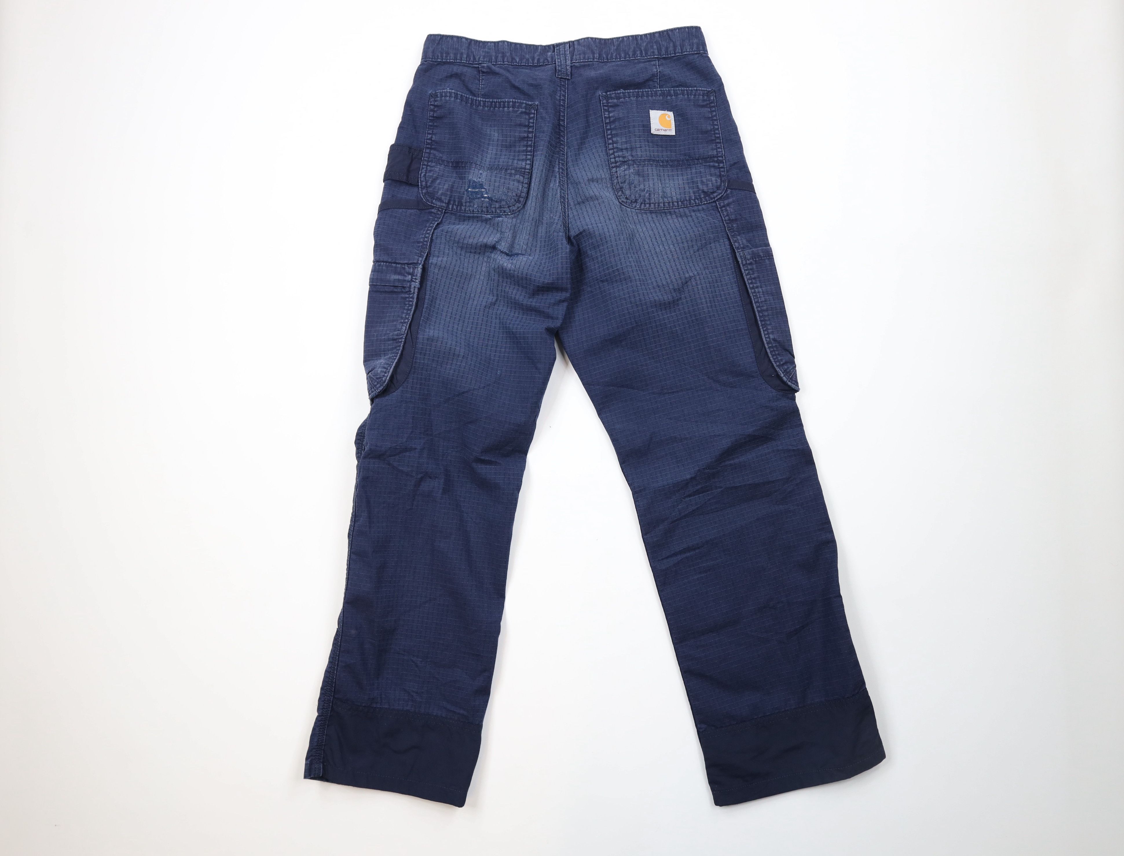 Carhartt × Vintage Carhartt Spell Out Ripstop Loose Fit Cargo Pants Blue Size US 30 / EU 46 - 6 Thumbnail