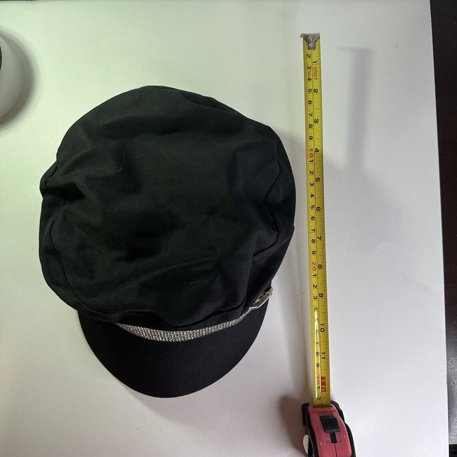 (di)vision Beret Black Cotton Rhinestone Cap Retro Painter Newsboy Hat Size ONE SIZE - 10 Thumbnail