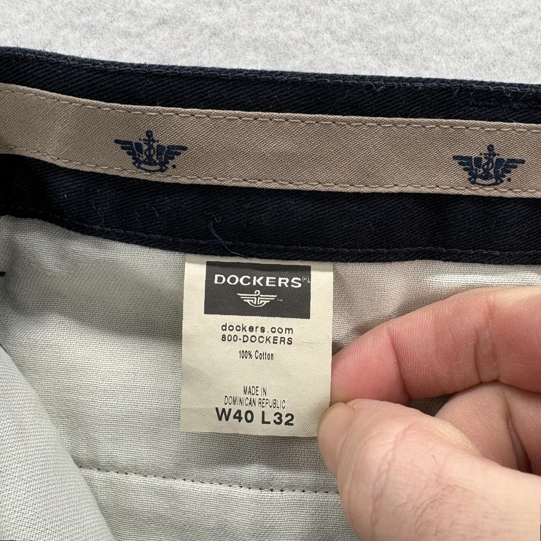 Dockers VINTAGE Dockers Classic Khakis Pants Mens 40x32 Navy No Wrinkle Twill Pleated Chino VTG Size US 40 / EU 56 - 5 Thumbnail