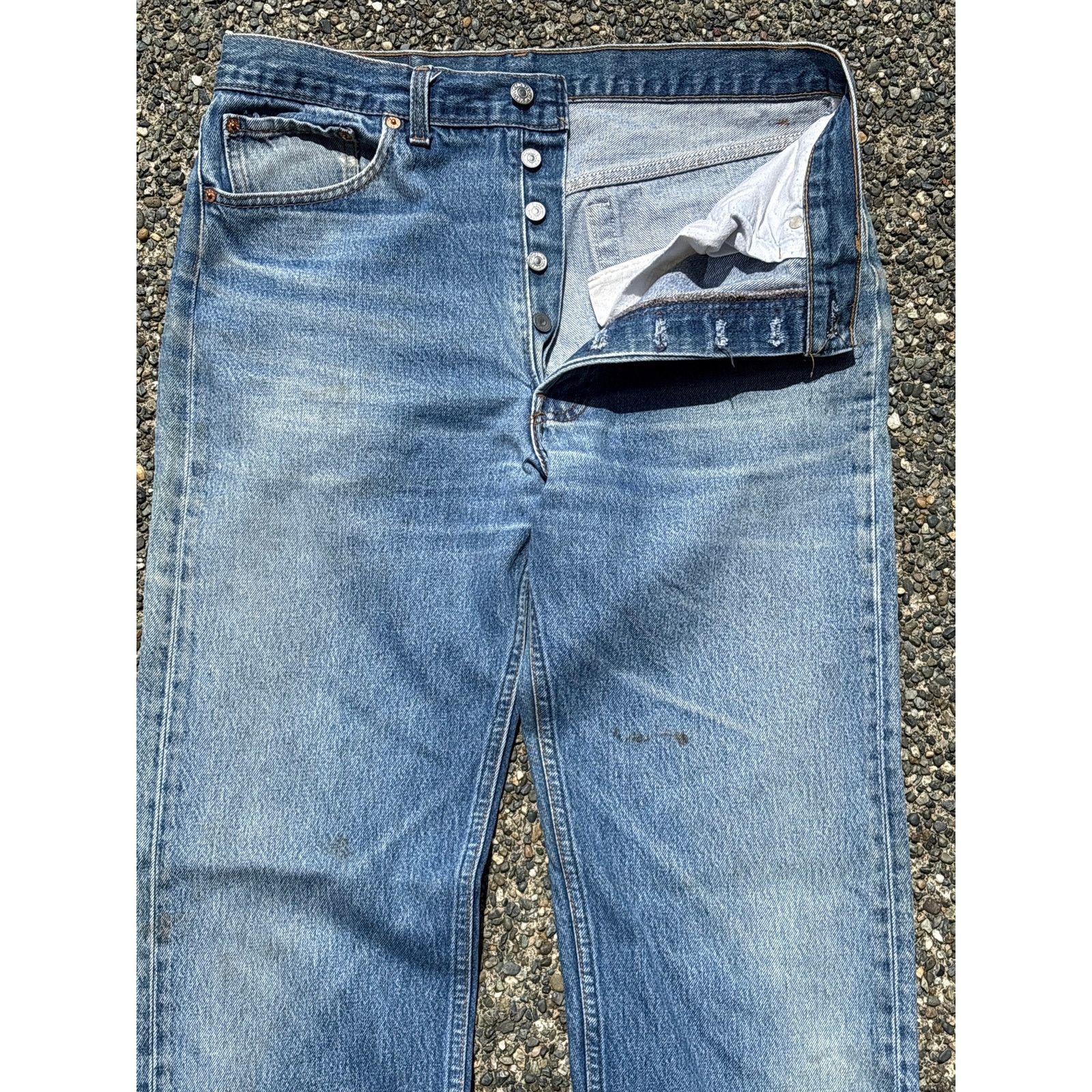Levi's Vintage 91 Levi’s 501 0117 XX button fly 35x38(32x34) USA Size US 32 / EU 48 - 4 Thumbnail