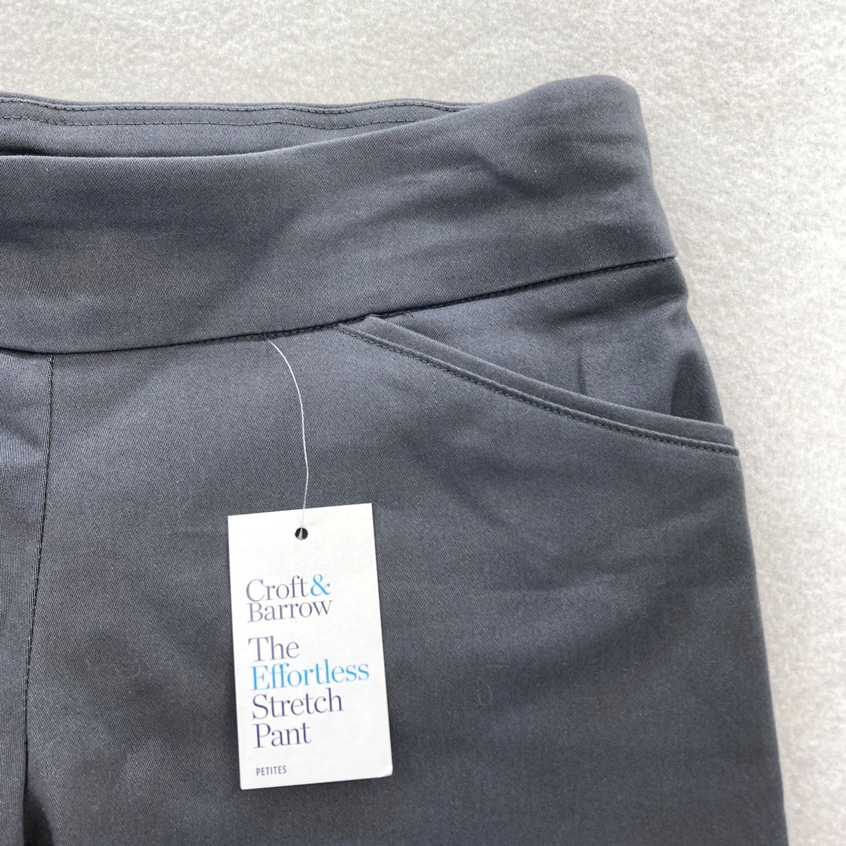 Croft & Barrow Croft & Barrow The Effortless Stretch Pant Women's 6P Gray Pull On NWT Chino Stretch Pants Size 28" / US 6 / IT 42 - 3 Thumbnail