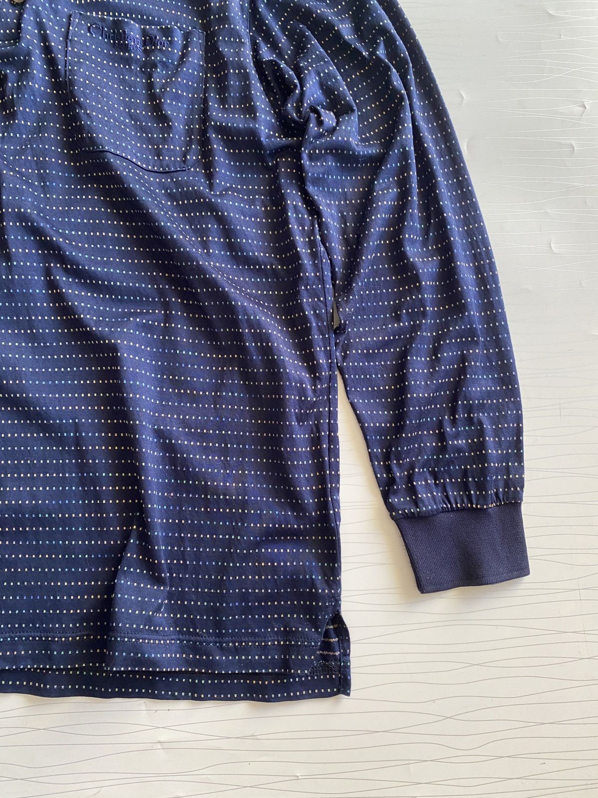 Christian Dior Monsieur Vintage Christian Dior Long Sleeve Polo Tee Size US L / EU 52-54 / 3 - 5 Thumbnail