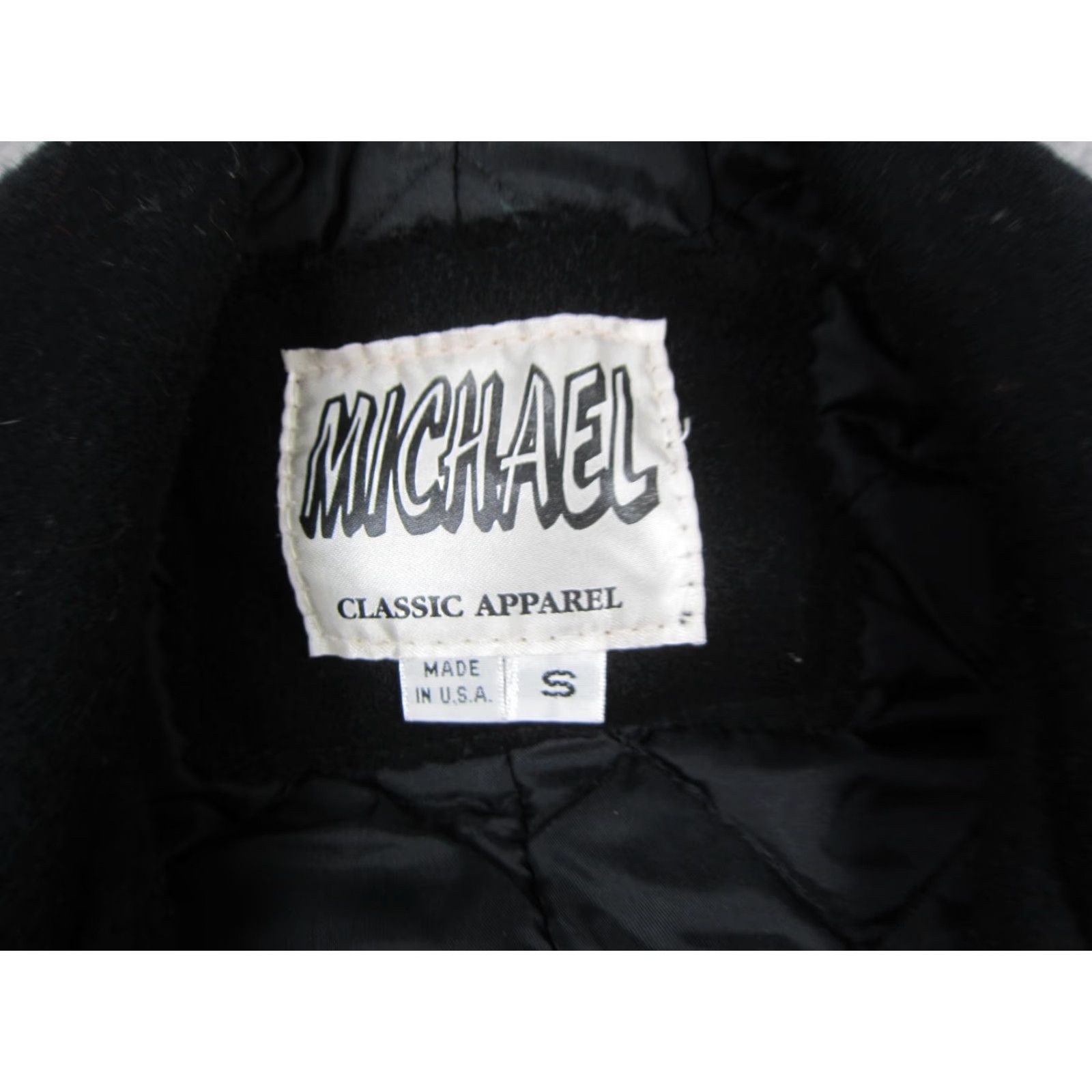 Vintage Vintage Michael Jacket Pea Coat Wool Double Breasted Black Navy Mens S Wool Ocean? Size US S / EU 44-46 / 1 - 5 Thumbnail