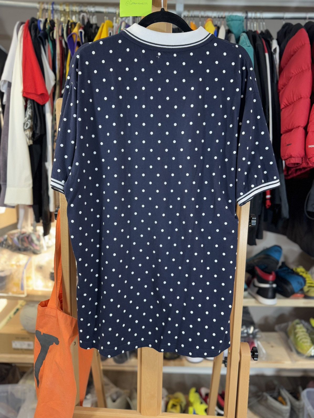 Staple STAPLE Polo Polka Dots Navy “storied” Size US L / EU 52-54 / 3 - 8 Thumbnail