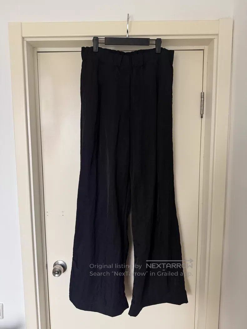 Dries Van Noten Dries Van Noten SIZE:3 Drawstring Nylon Wide-leg Pants Size 22" - 1 Thumbnail