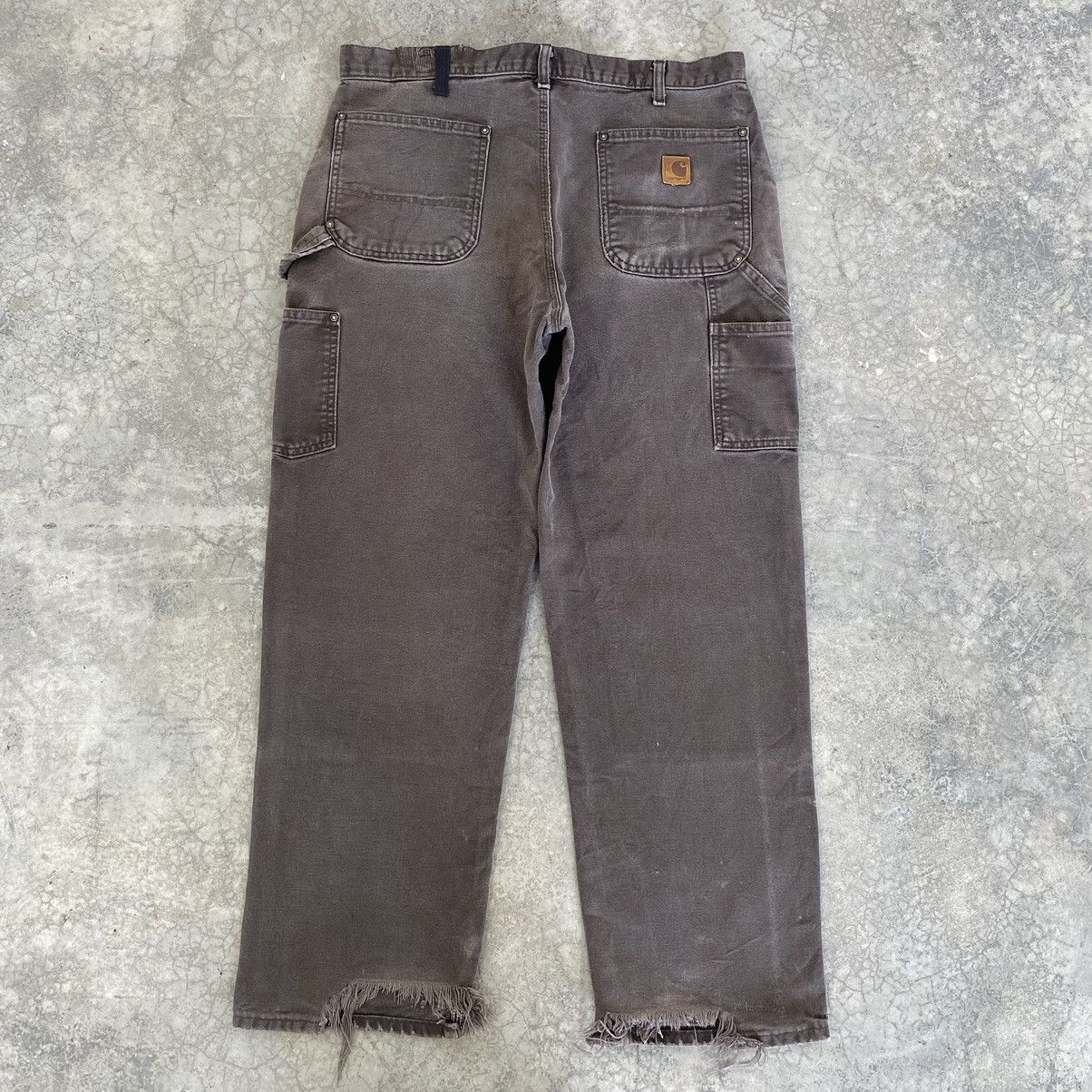 Carhartt VTG Carhartt Double Knee Faded Brown Carpenter Pants Size US 35 - 17 Thumbnail