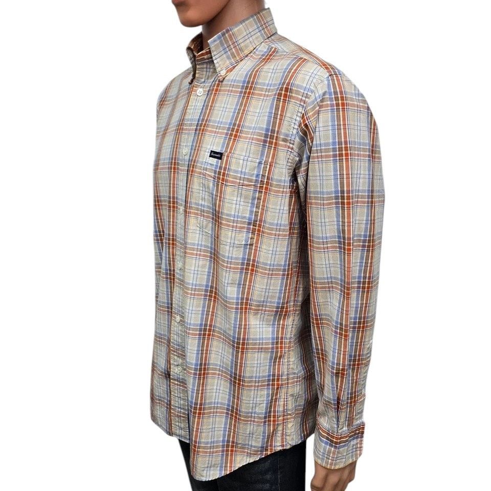 Faconnable FACONNABLE Shirt Men M Classic Multicolor Plaid Button down Size US M / EU 48-50 / 2 - 6 Thumbnail
