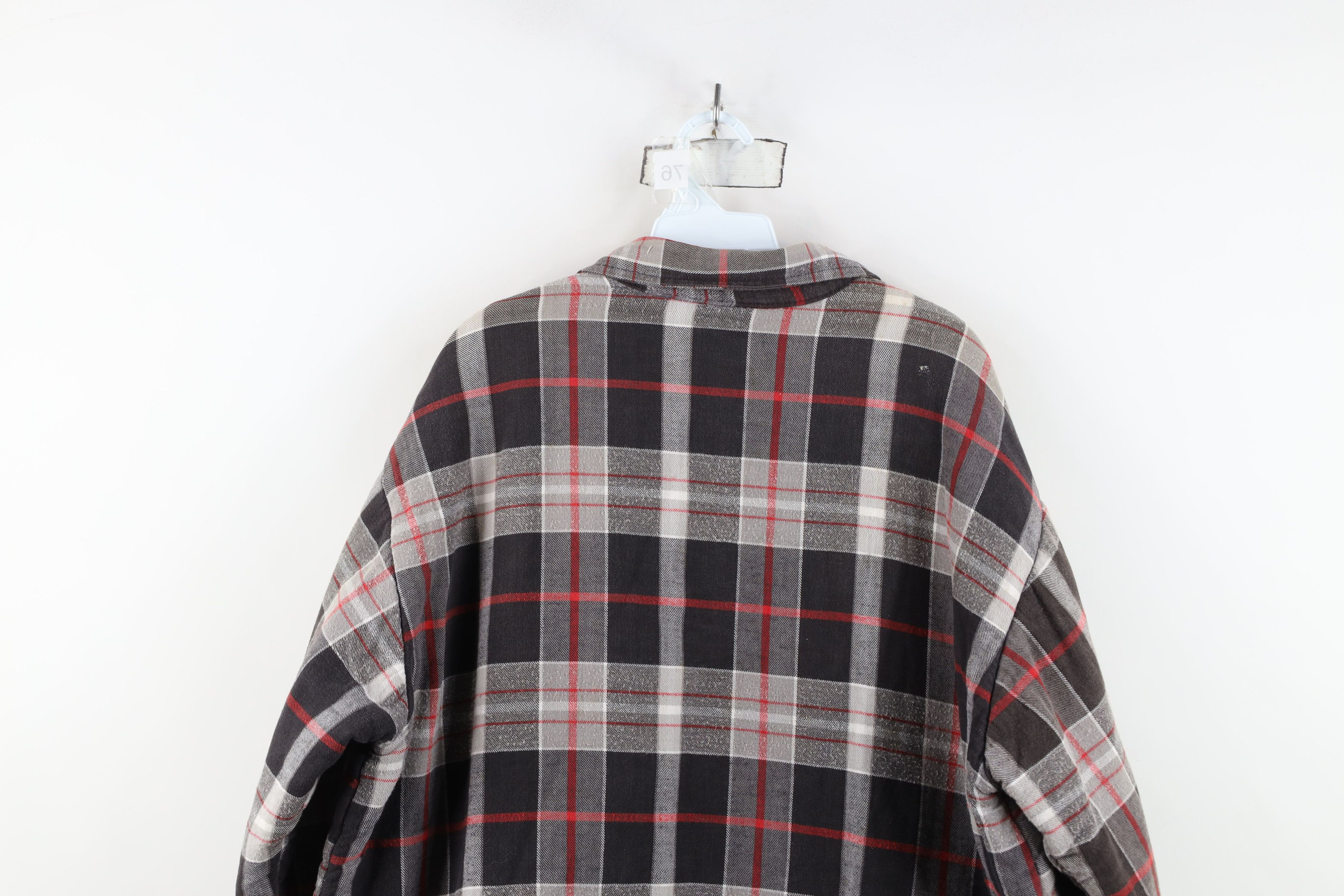 Vintage Vintage 90s Streetwear Flannel Button Shirt Jacket Jac Shirt Size US XXL / EU 58 / 5 - 13 Thumbnail