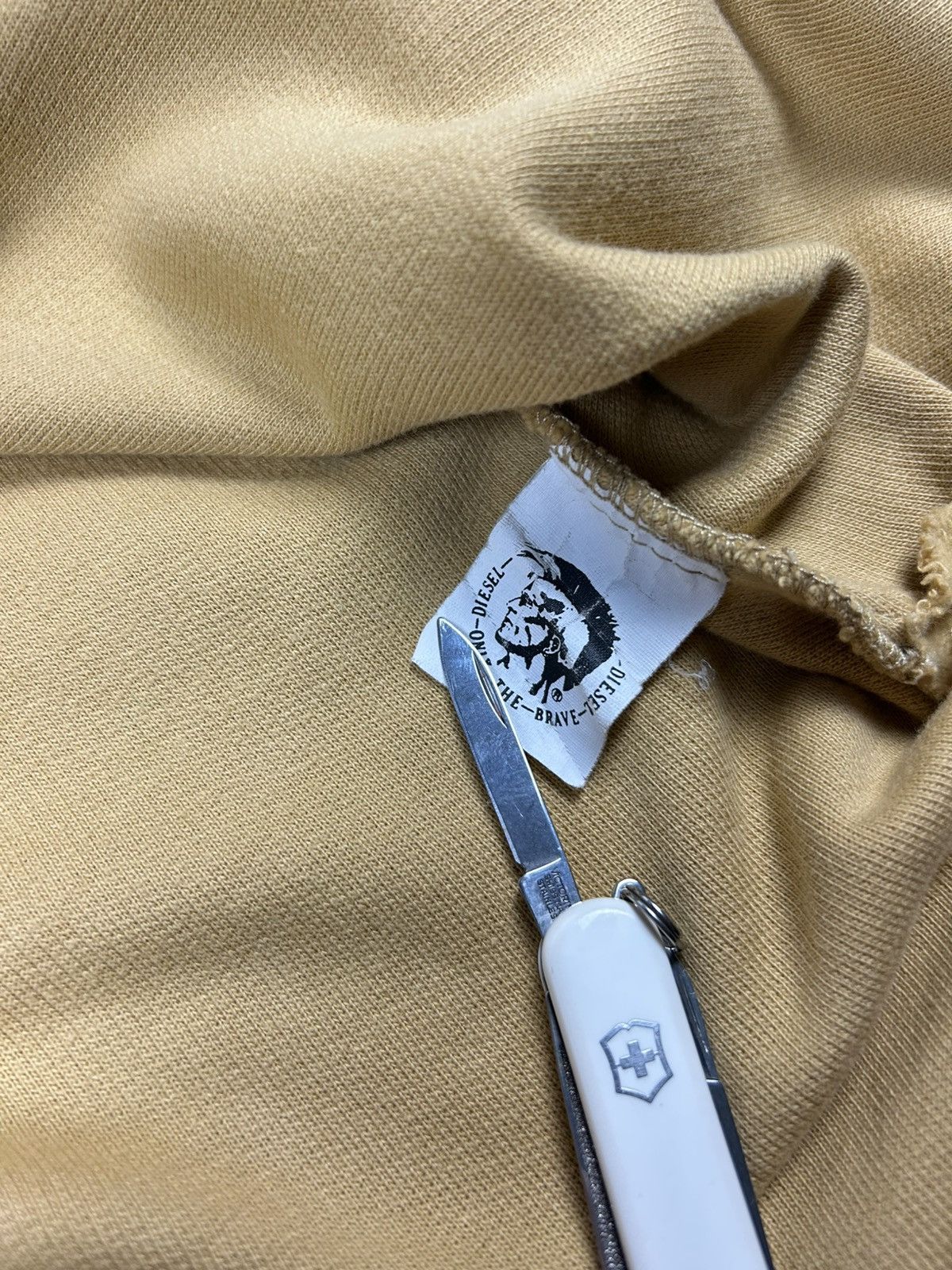 Diesel × Vintage × Yves Saint Laurent vintage Diesel zip up yellow sweatshirt Size US M / EU 48-50 / 2 - 9 Thumbnail