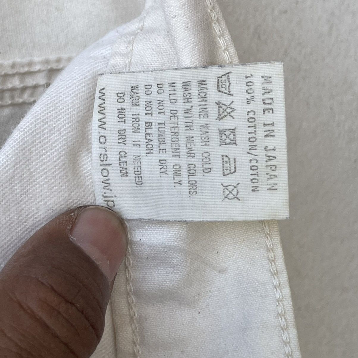 Orslow OrSlow Japan Painter Pants White Workwear French Work Pants Size US 30 / EU 46 - 16 Thumbnail