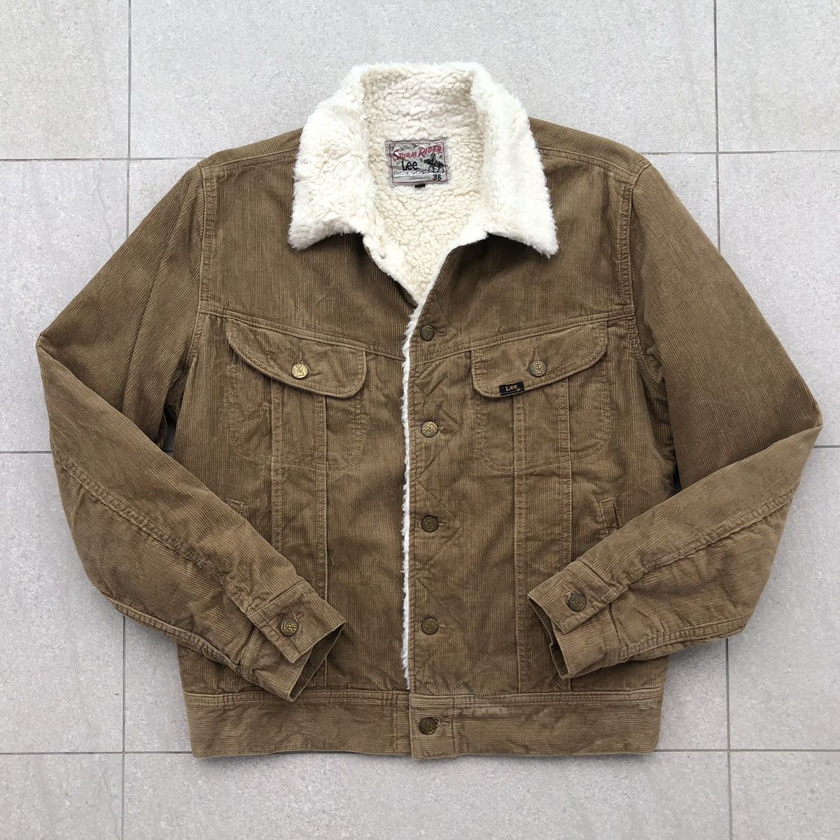 Vintage Storm Rider Lee Lined Sherpa Corduroy Trucker Jacket