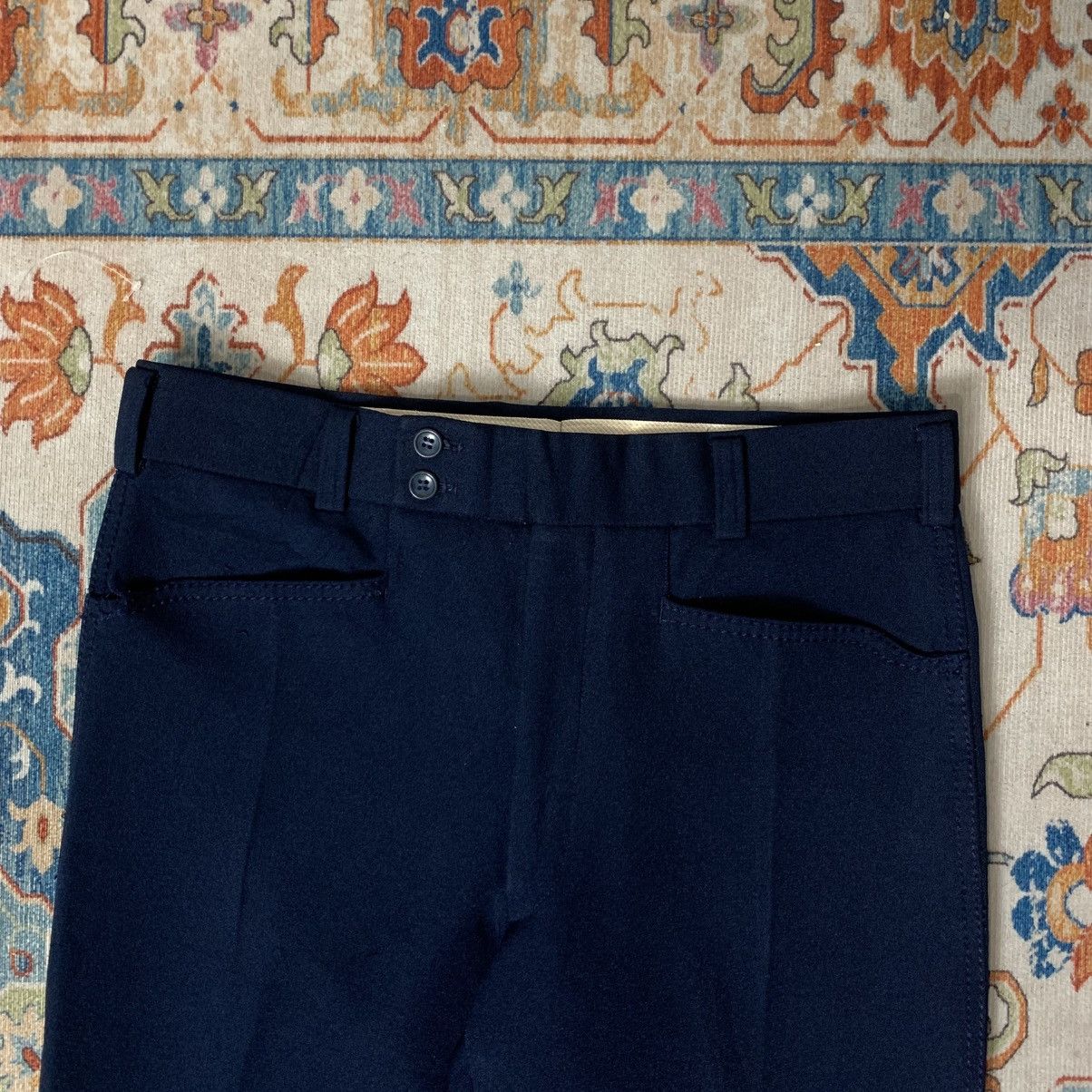 Japanese Brand 1980sVintage Doublebutton Polyester Pants Flared Disco Party Size US 32 / EU 48 - 3 Thumbnail
