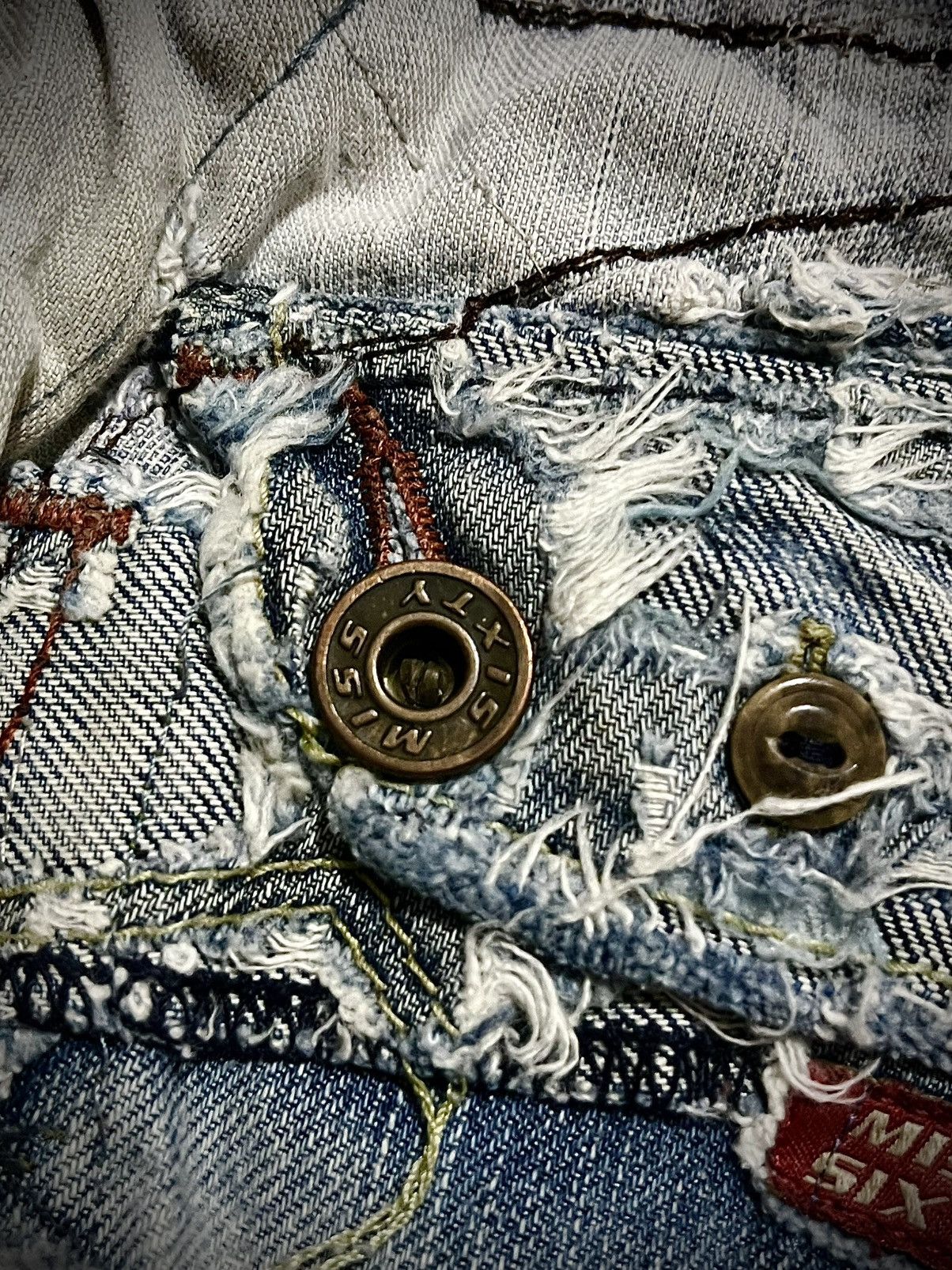 Vintage Vintage Miss Sixty Distressed Denim Jeans LGB Style Size US 29 - 13 Thumbnail