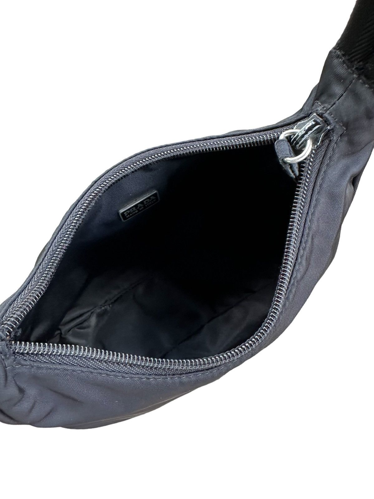 Prada AUTHENTIC PRADA MINI BLACK NYLON HOBO BAG Size ONE SIZE - 14 Thumbnail