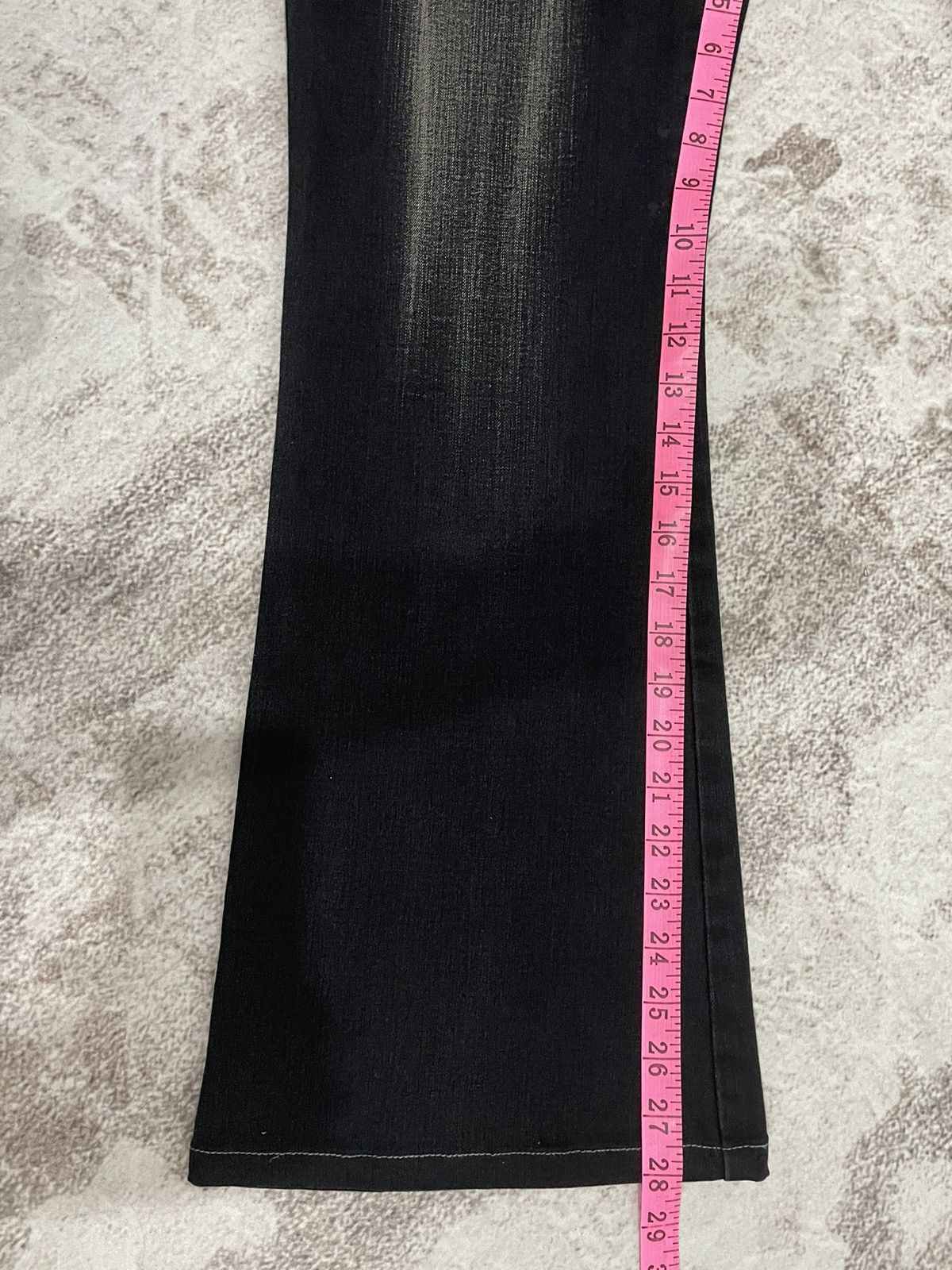 Japanese Brand Vintage Y2K Tribal Flare Denim Pants Size US 33 - 14 Thumbnail