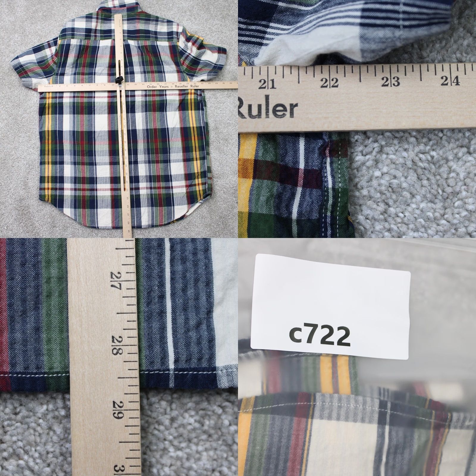 Lucky Brand Lucky Brand Shirt Men Large Colorful Saturday Stretch Classic Fit S/S Plaid Button-Up Casual Formal Workwear 90s Mens Size US L / EU 52-54 / 3 - 9 Thumbnail