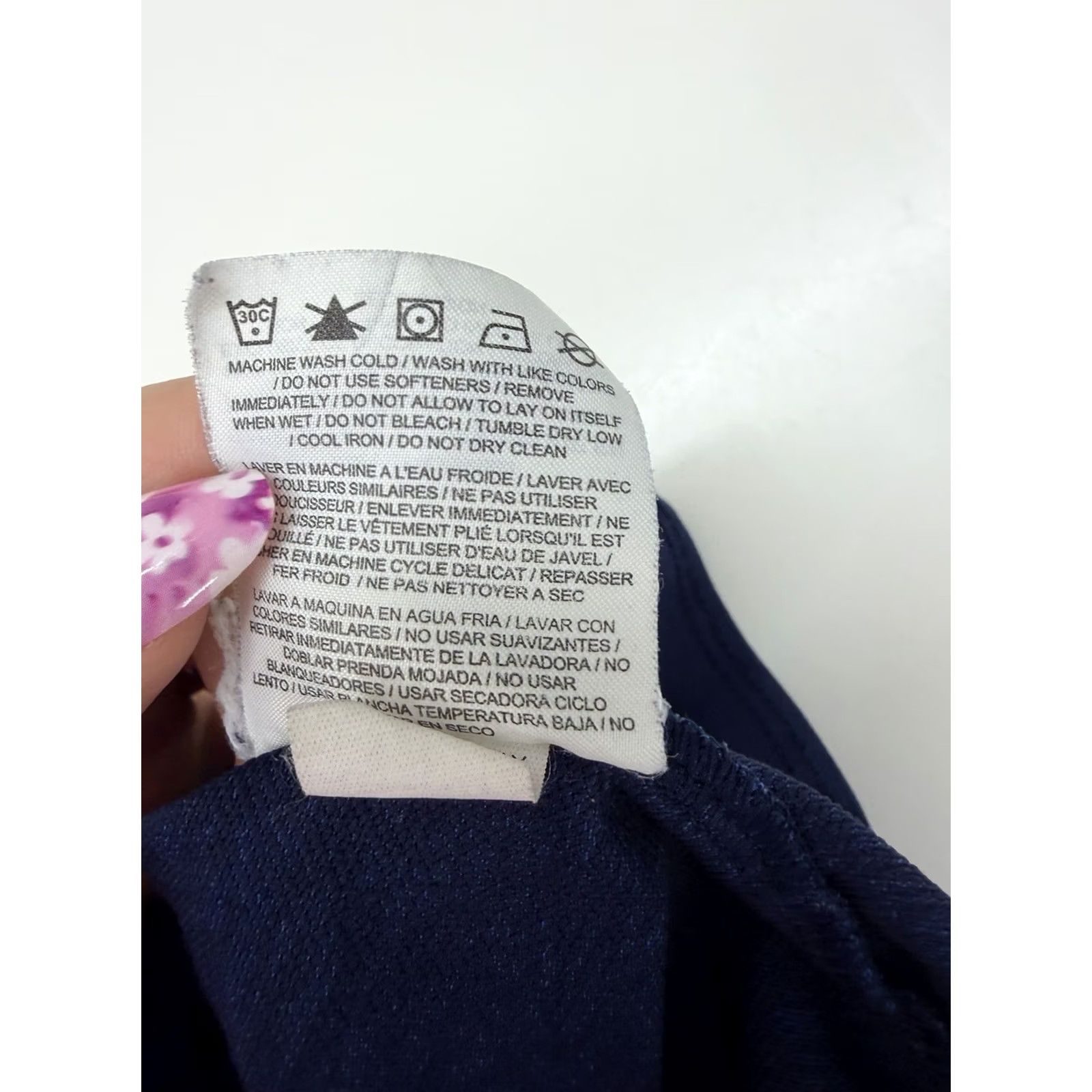 Nike Nike Womens Shorts Size 2X Blue Drawstring Just Do It Logo Polyester Shorts Women Plus Size Activewear Lounge Sweat Shorts Size 40" / US 18 - 6 Thumbnail