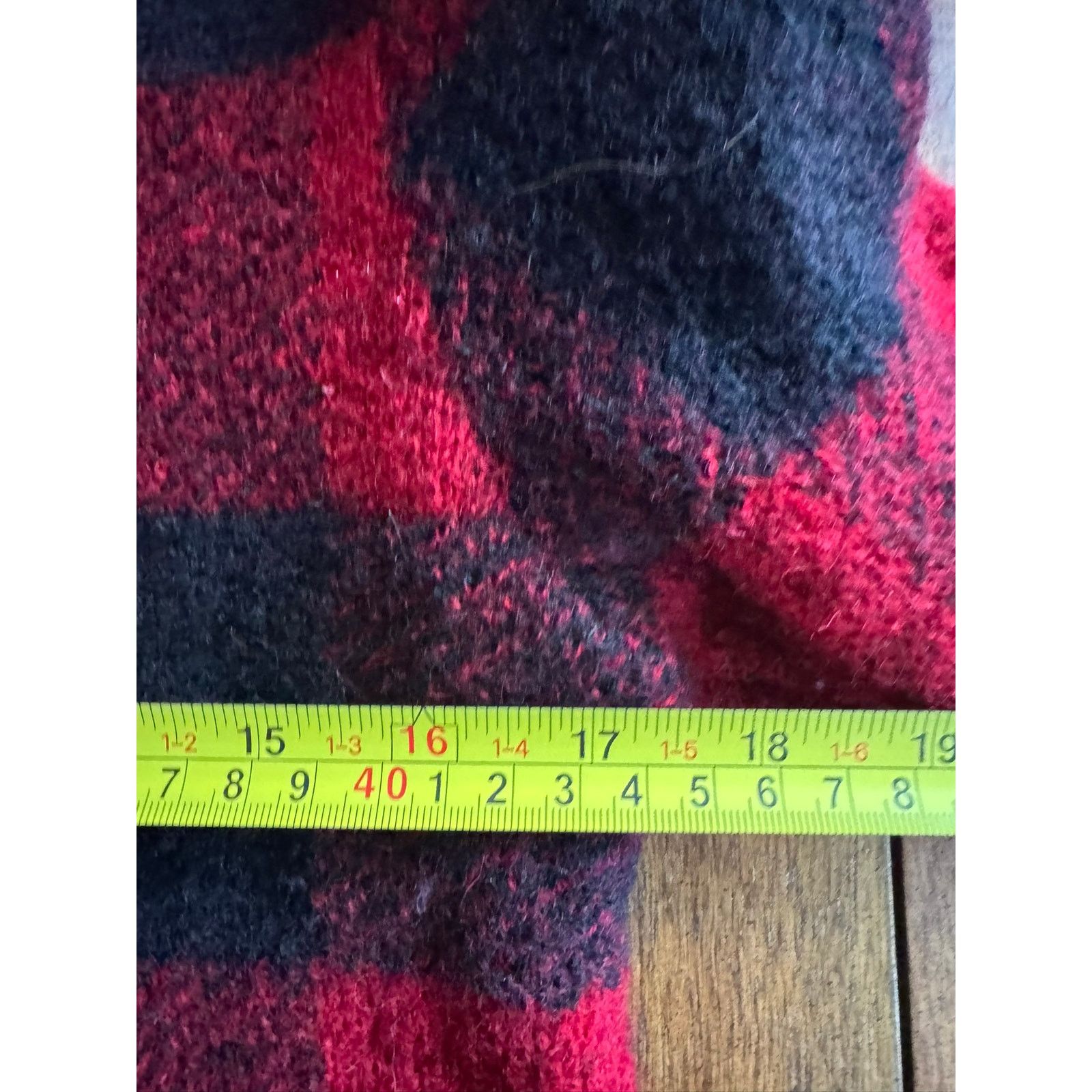 Other Vintage Requirements 100% Wool Buffalo Plaid Zip Cardigan Size S / US 4 / IT 40 - 8 Thumbnail