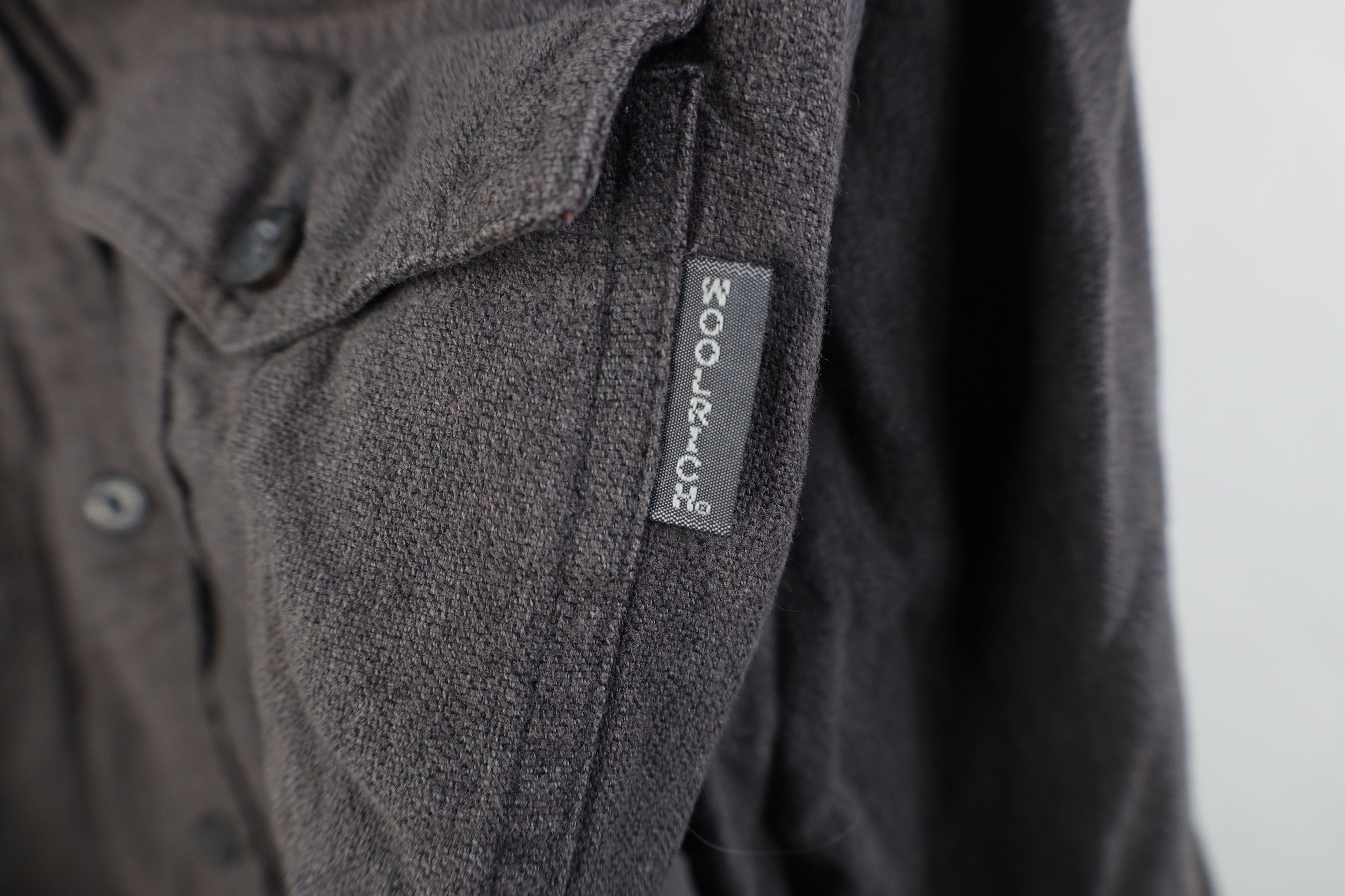 Woolrich Woolen Mills Vintage Woolrich Chamois Cloth Button Shirt Gray Cotton Size US XL / EU 56 / 4 - 4 Thumbnail