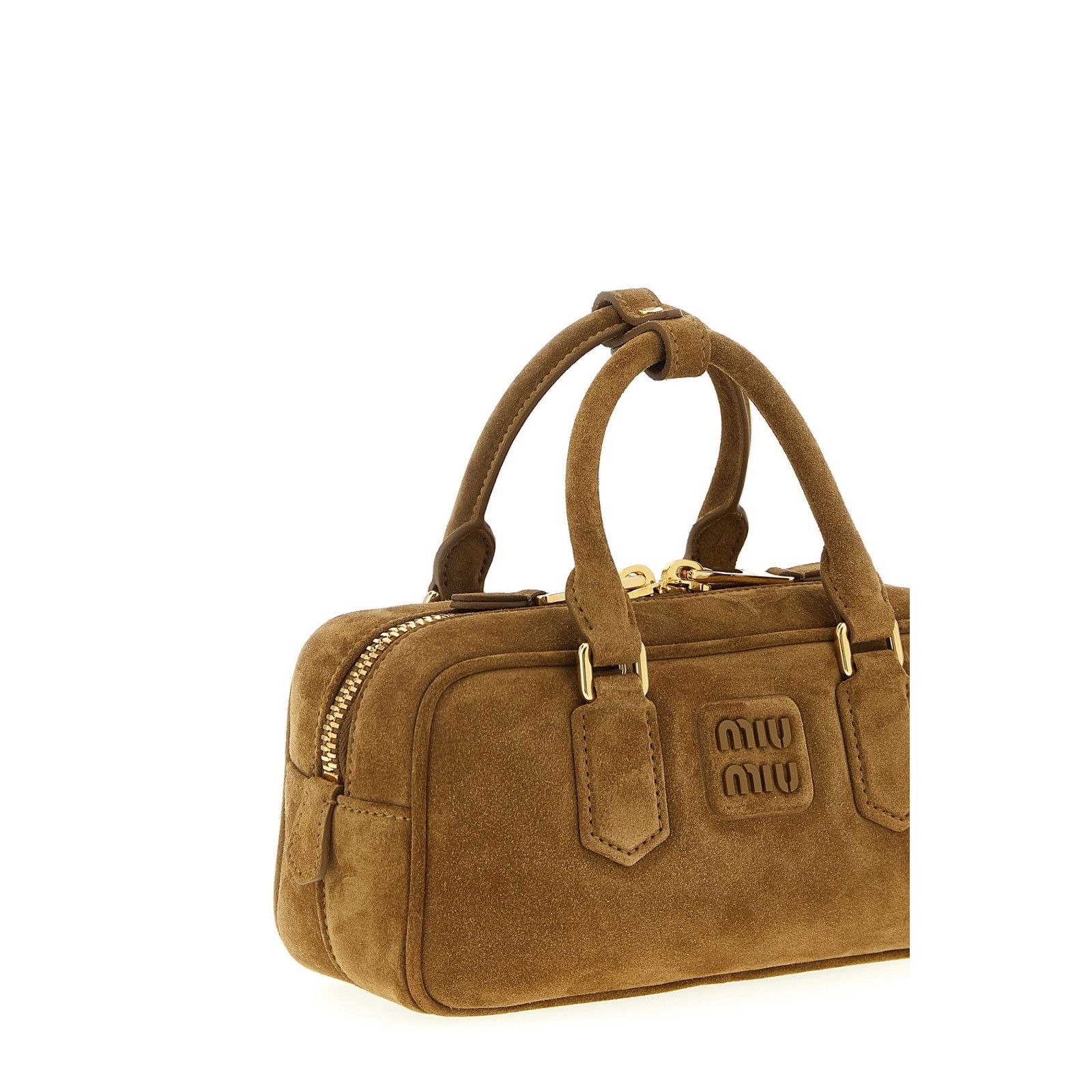 Miu Miu MIU MIU Arcadie Regular $3200 Olive Green Suede Top Handle B Size ONE SIZE - 3 Thumbnail