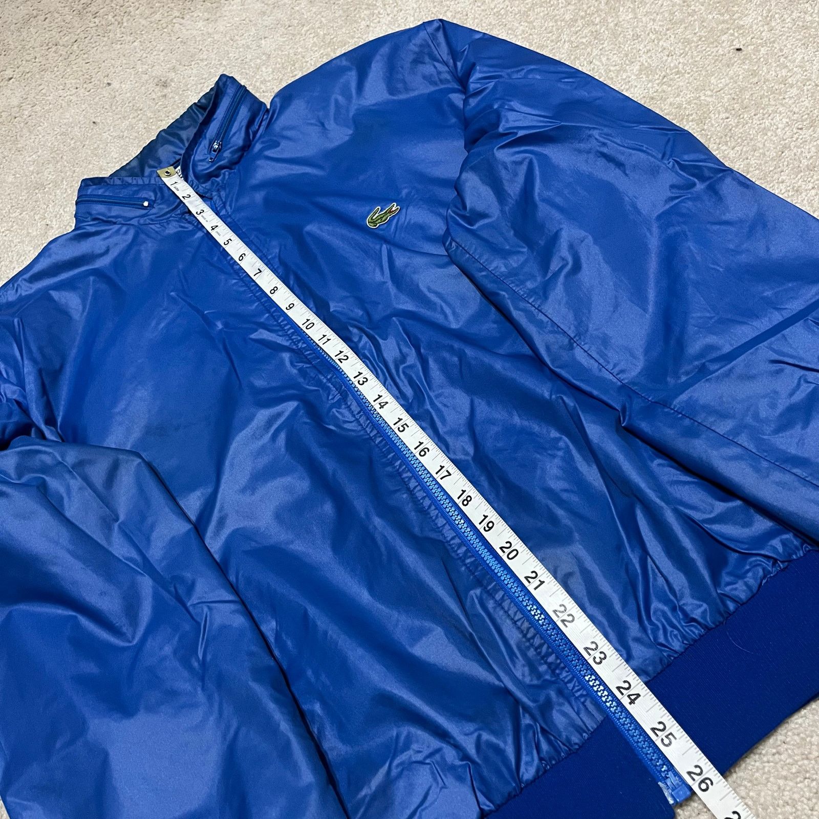 Izod Vintage Izod Lacoste Blue Nylon Bomber Jacket Large Size US L / EU 52-54 / 3 - 5 Thumbnail
