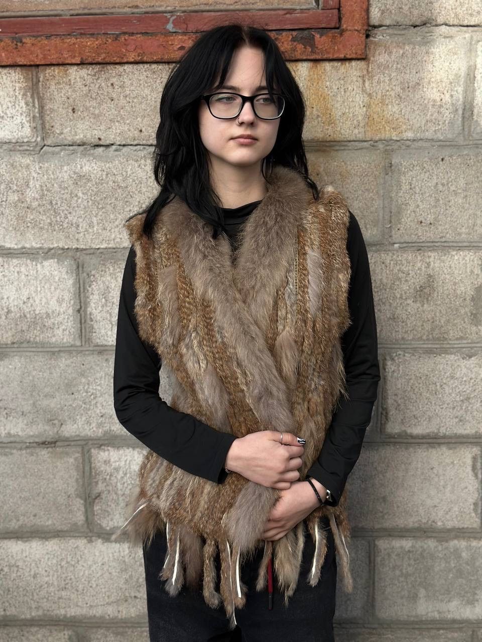 Japanese Brand VTG Japanese Style Women’s Faux Fur Vest Tank Top Y2K Rabbit Size L / US 10 / IT 46 - 1 Thumbnail