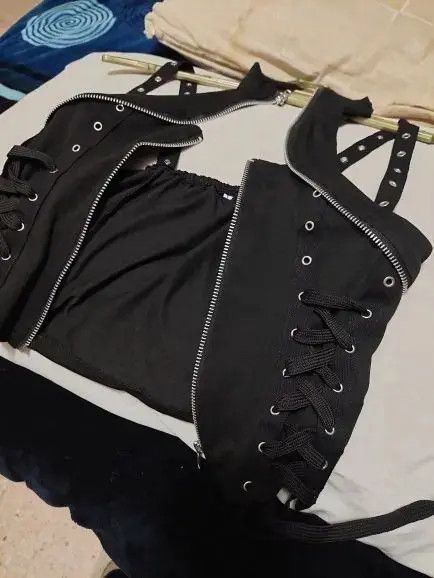 Designer Vintage Sleeveless Vest Zipper Size S / US 4 / IT 40 - 3 Thumbnail
