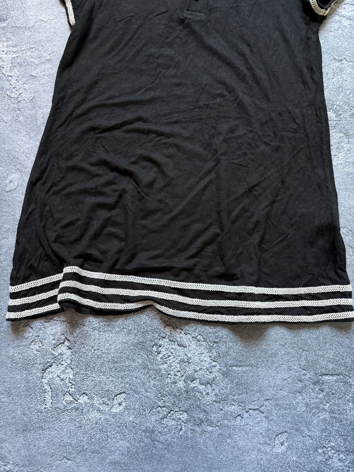 Jean Paul Gaultier Vintage Jean Paul Gaultier Junior 12A Black Polo Shirt Size XS / US 0-2 / IT 36-38 - 4 Thumbnail