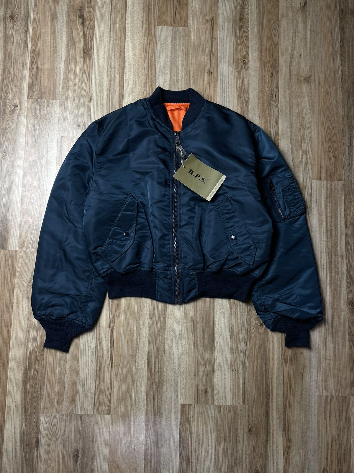 Japanese Brand × Vintage Vintage Bomber Jacket Intermediate MA-1 H.P.S. Size US L / EU 52-54 / 3 - 1 Thumbnail