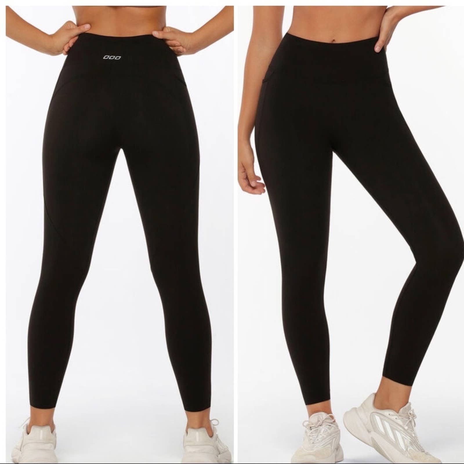 Lululemon LORNA JANE Black High Rise Amy Phone Pocket Ankle Leggings
