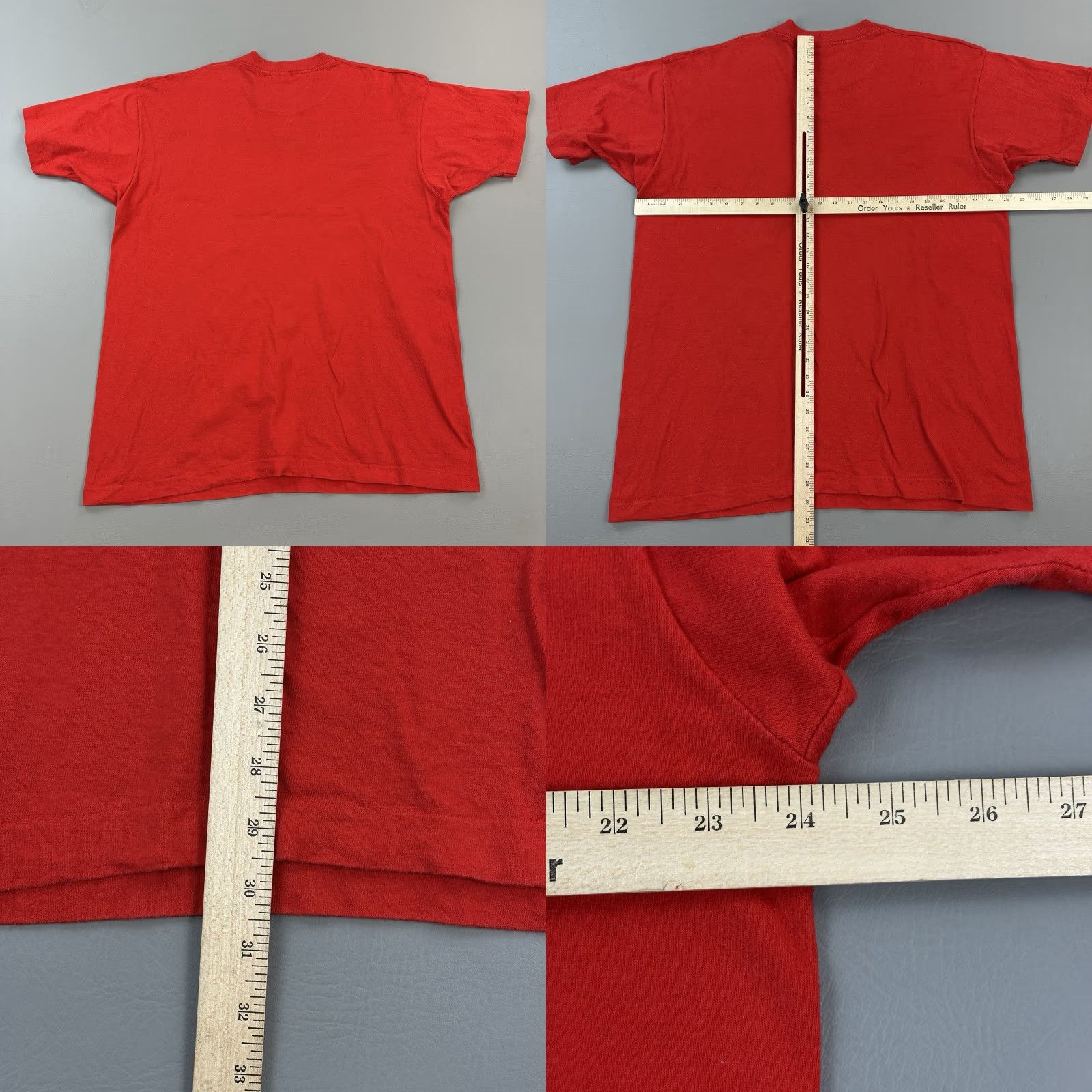 Mickey & Co. VINTAGE Mickey & Co Shirt Mens OS (XL) Embroidered Mickey Logo Single Stitch USA Graphic Print 90s Cartoon Classic Disney T-Shirt Red Size US XL / EU 56 / 4 - 8 Thumbnail