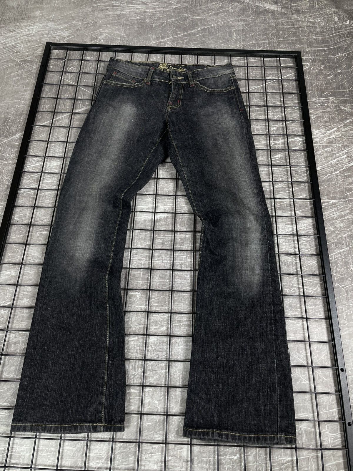 If Six Was Nine 2000s Y2K Fade Bootcut Jeans Miss Sixty LGB Japanese Style Size 30" / US 8 / IT 44 - 5 Thumbnail