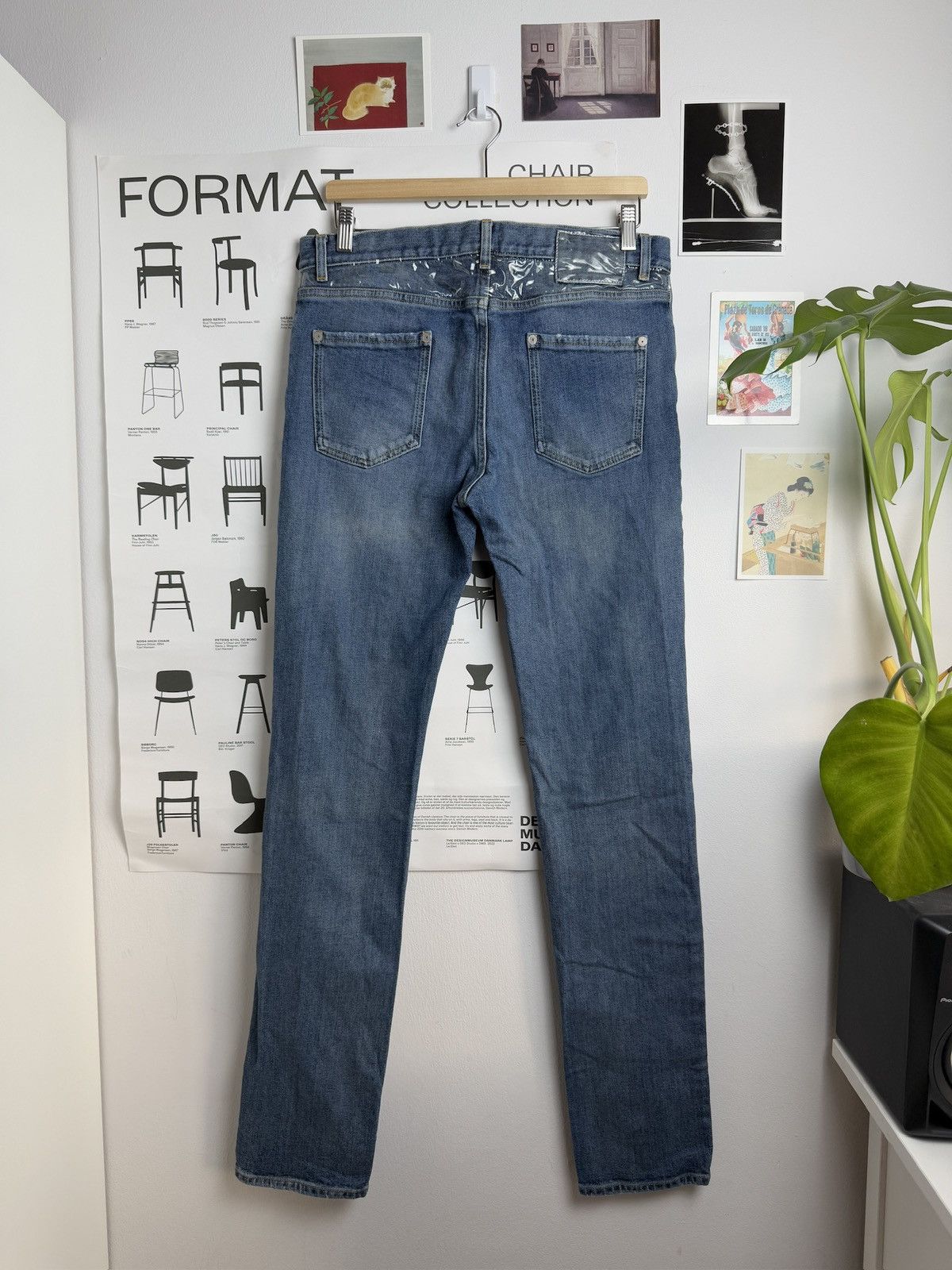 Designer × Maison Margiela Maison Margiela transparent denim jeans pants 33 archive drip Size US 33 - 1 Thumbnail