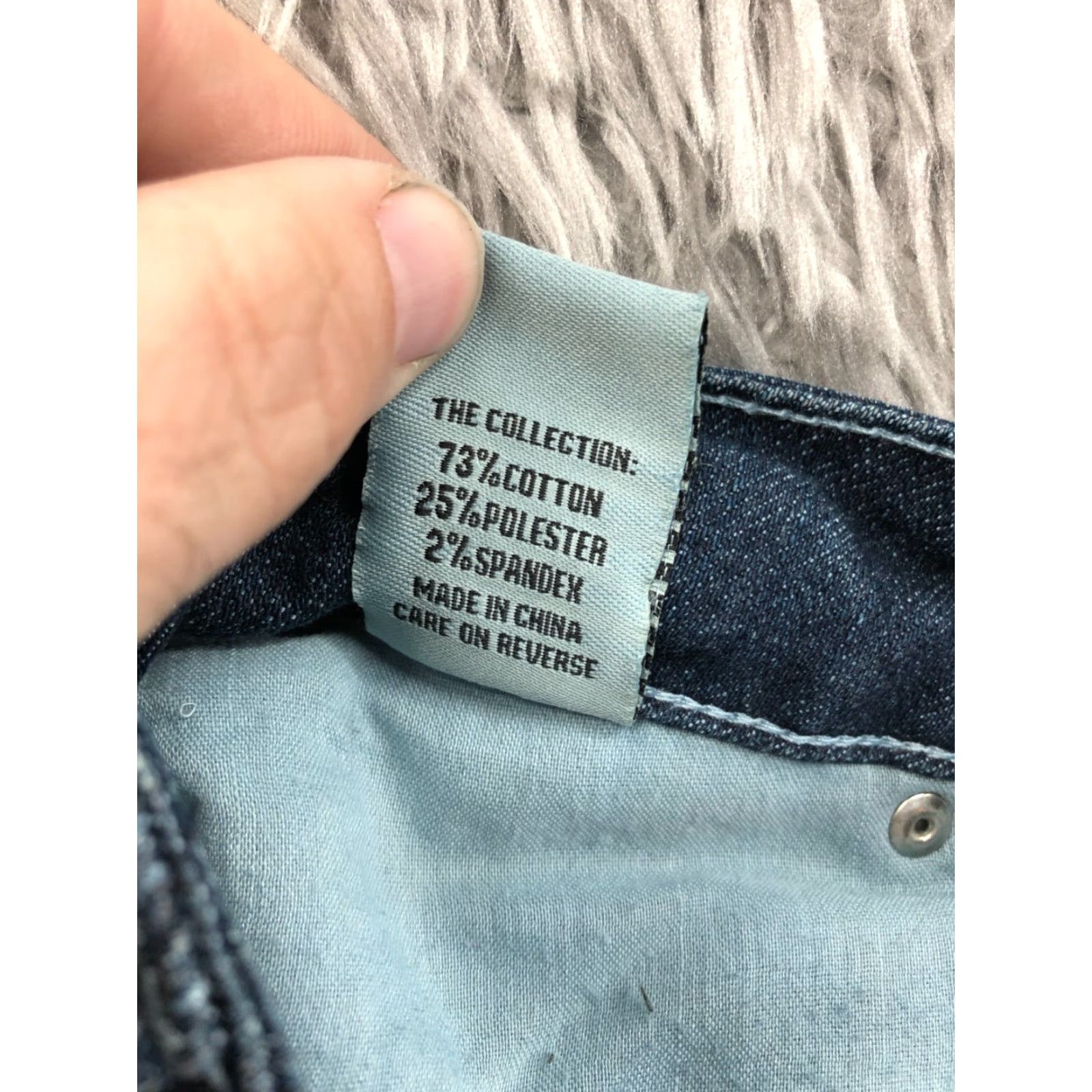 Denime Discovery Clothing Bermuda Shorts Junior Size 7 Mid Rise Dark Blue Denim Jean Size 28" / US 6 / IT 42 - 8 Thumbnail