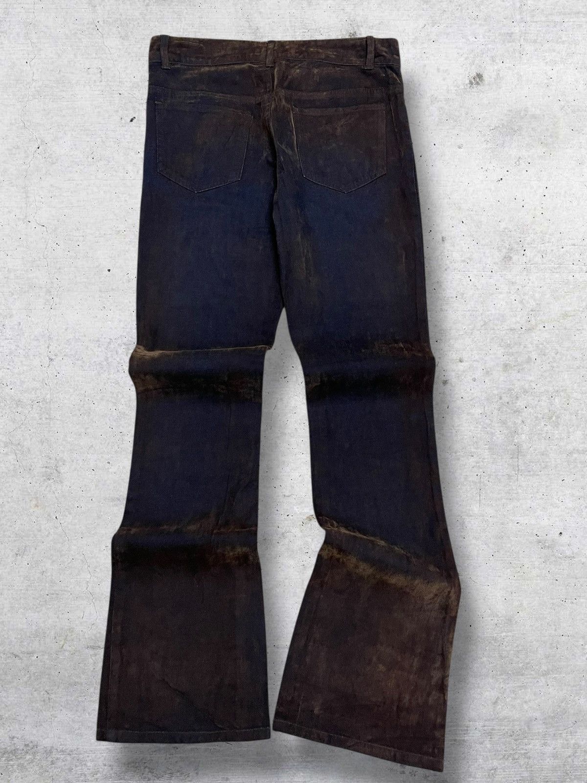Japanese Brand VINTAGE WEATHERLAND 1990S JAPAN DESIGNER ECAILLE BROWN DENIM Size US 29 - 8 Thumbnail